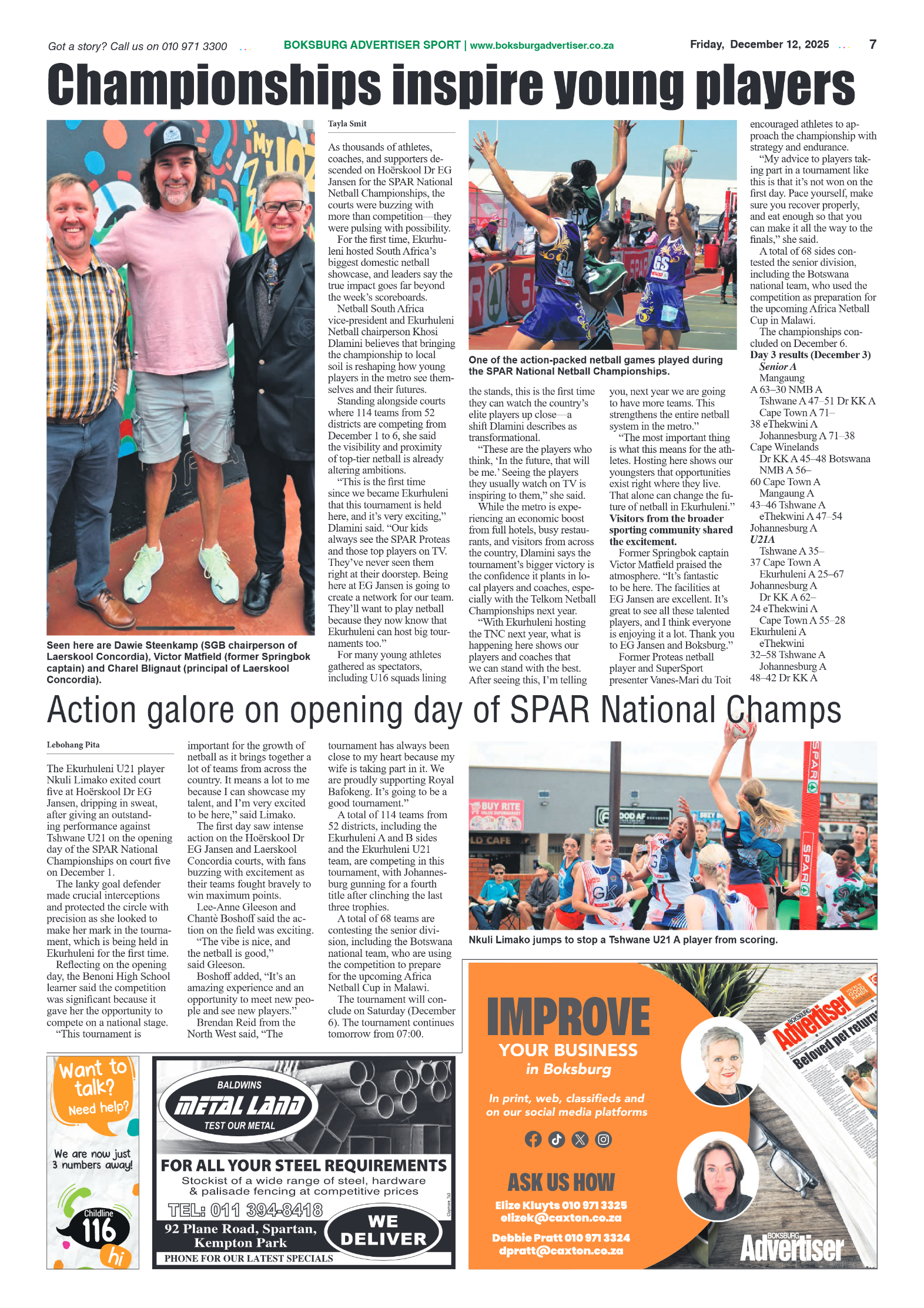 Boksburg Advertiser 12 December 2025 page 9