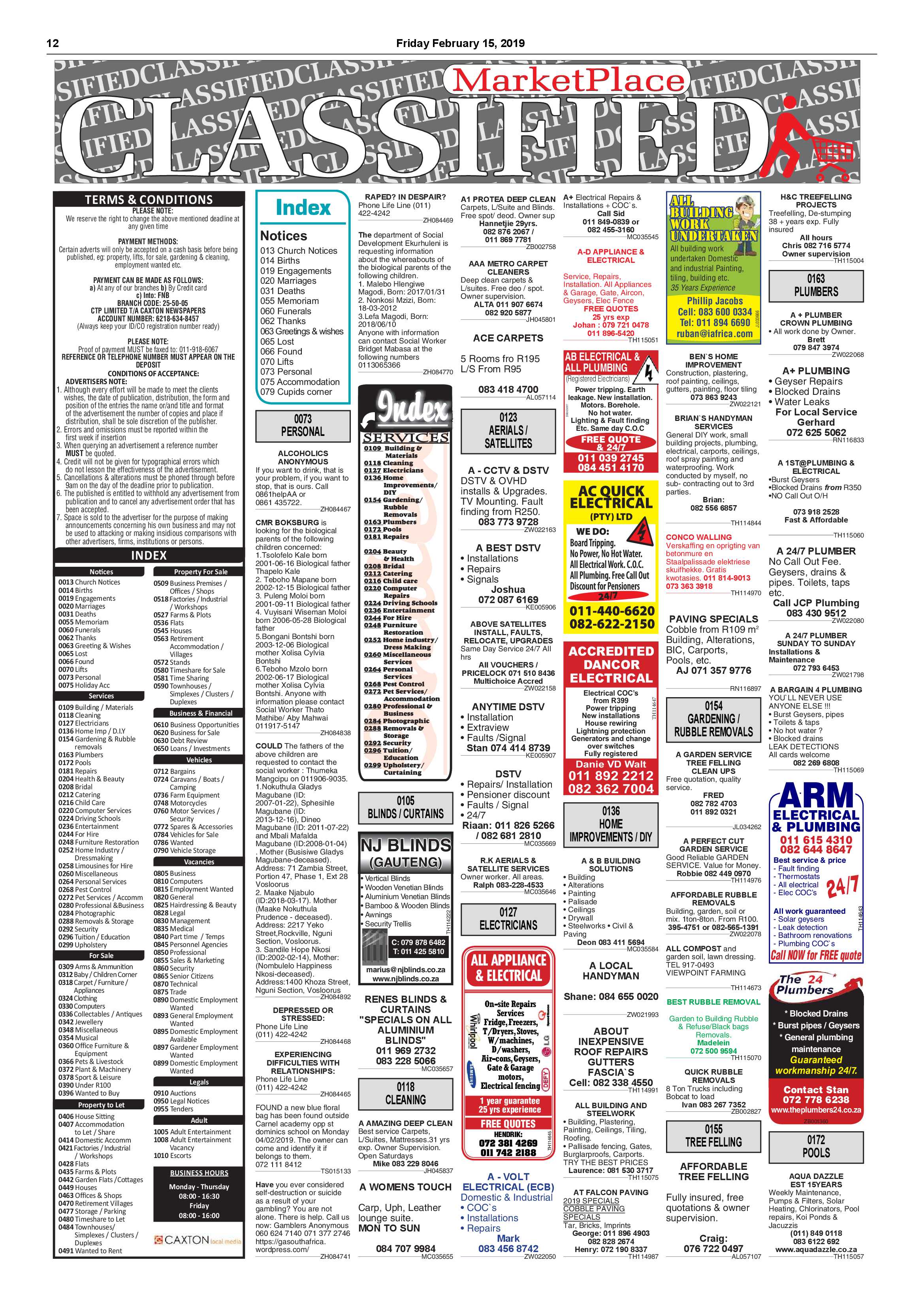 Boksburg Advertiser 12 February 2019 page 12