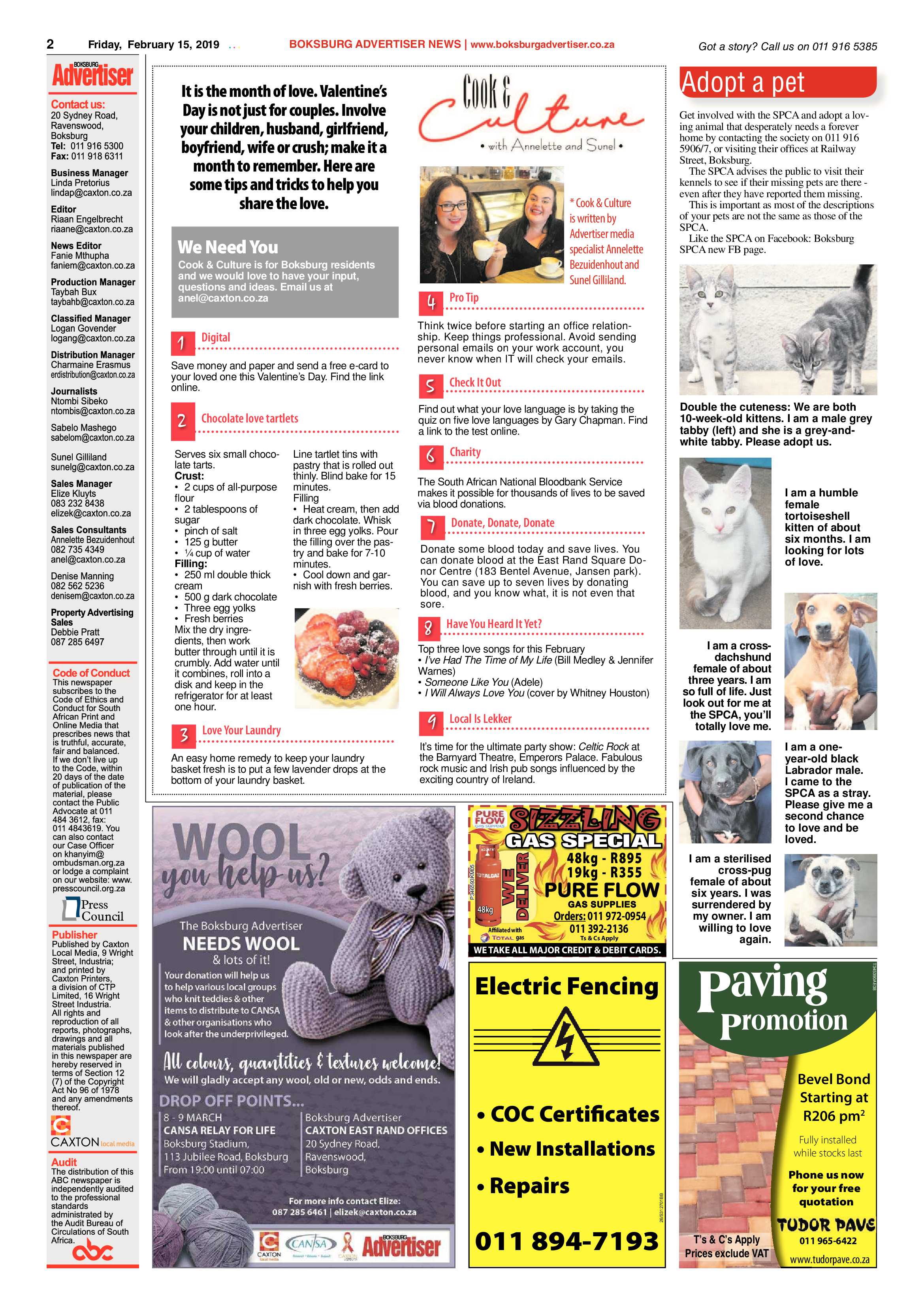Boksburg Advertiser 12 February 2019 page 2