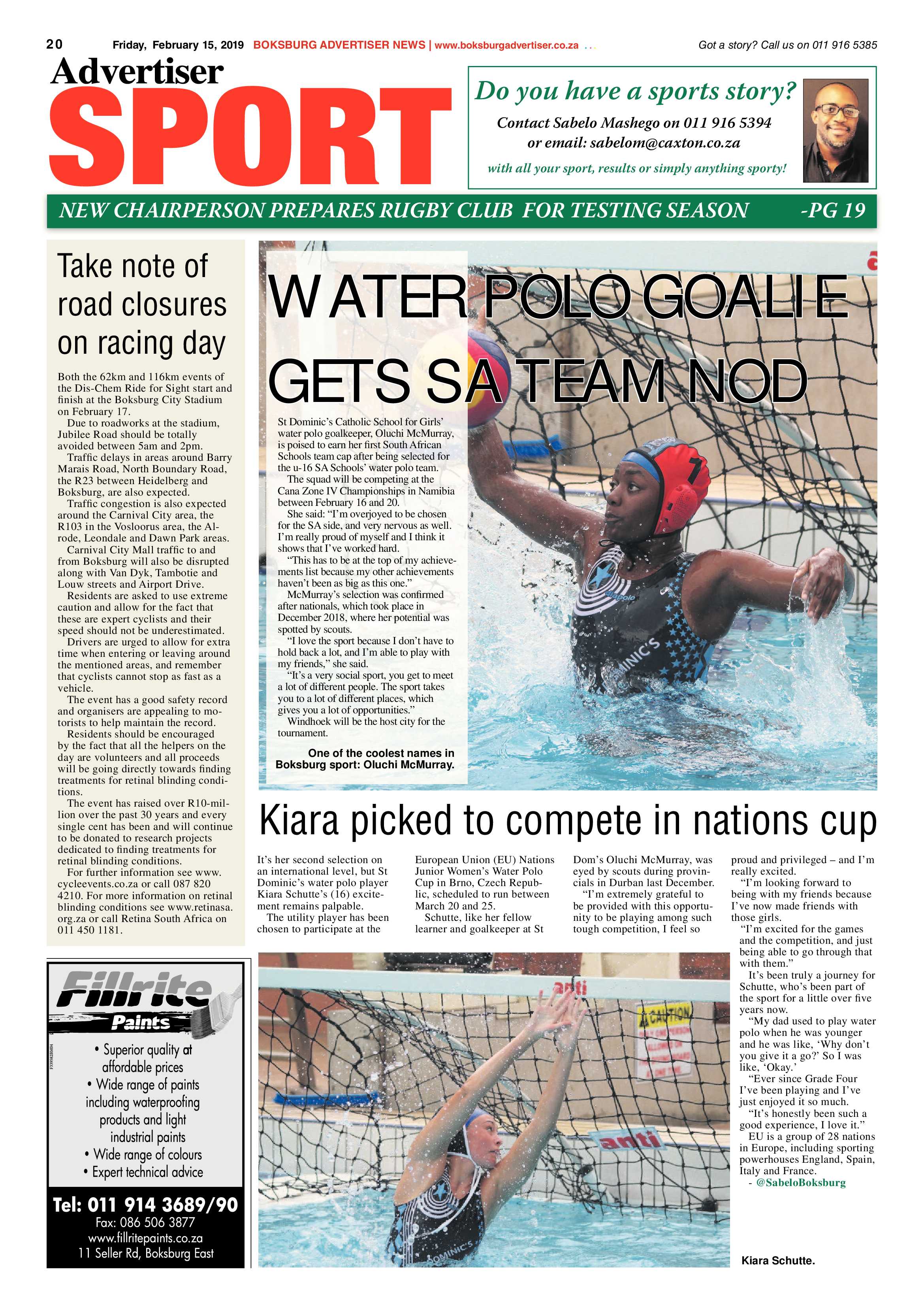 Boksburg Advertiser 12 February 2019 page 20