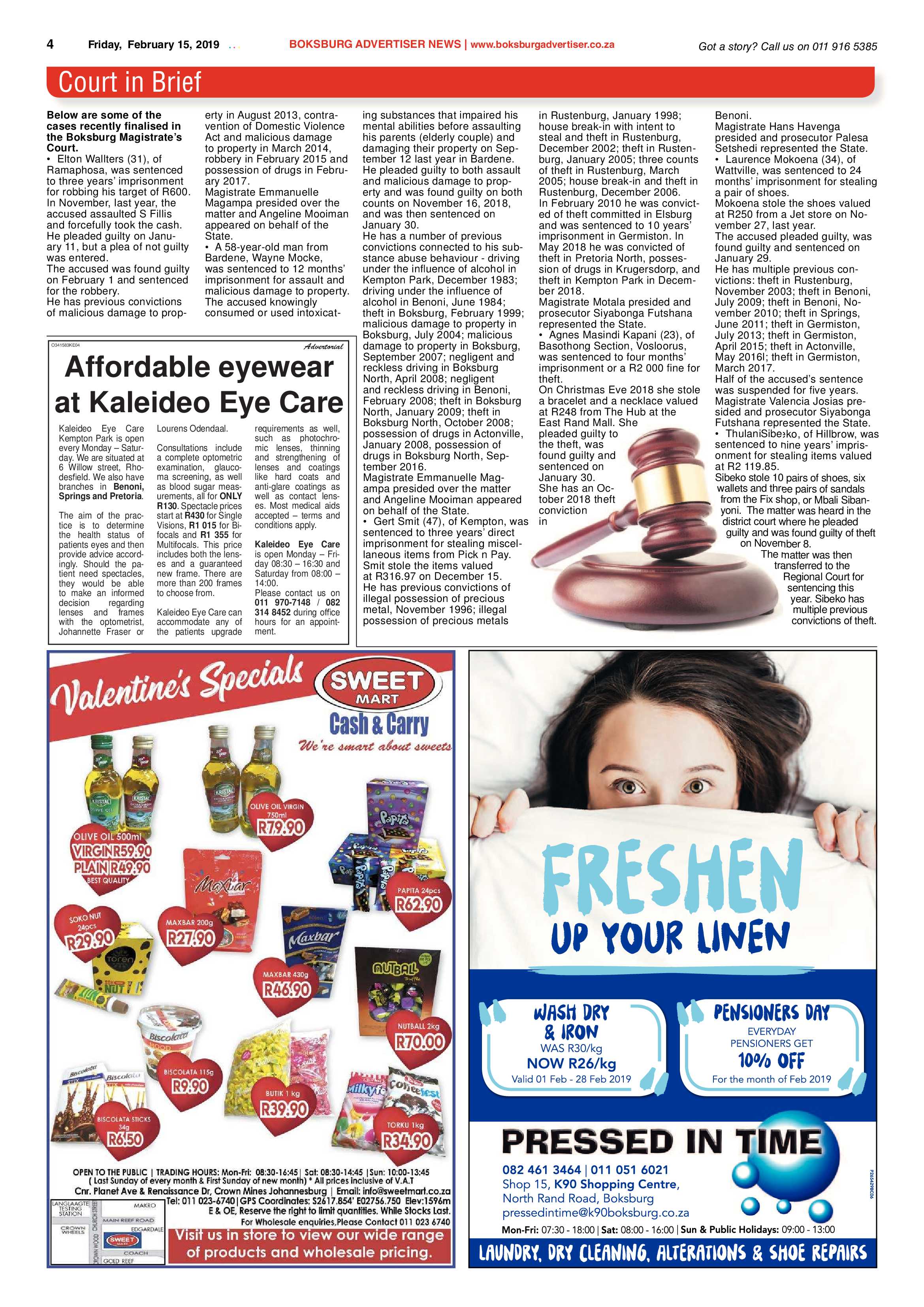 Boksburg Advertiser 12 February 2019 page 4