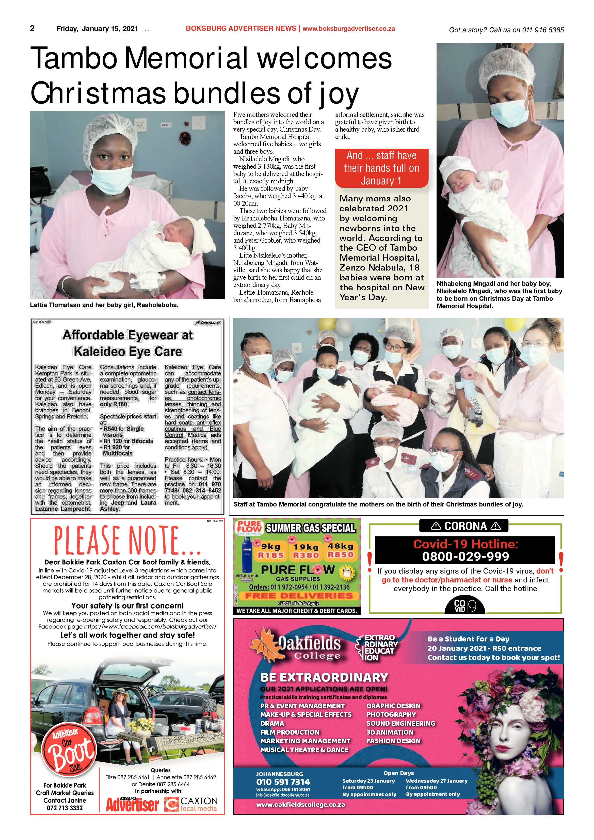 Boksburg Advertiser 12 January 2021 page 2