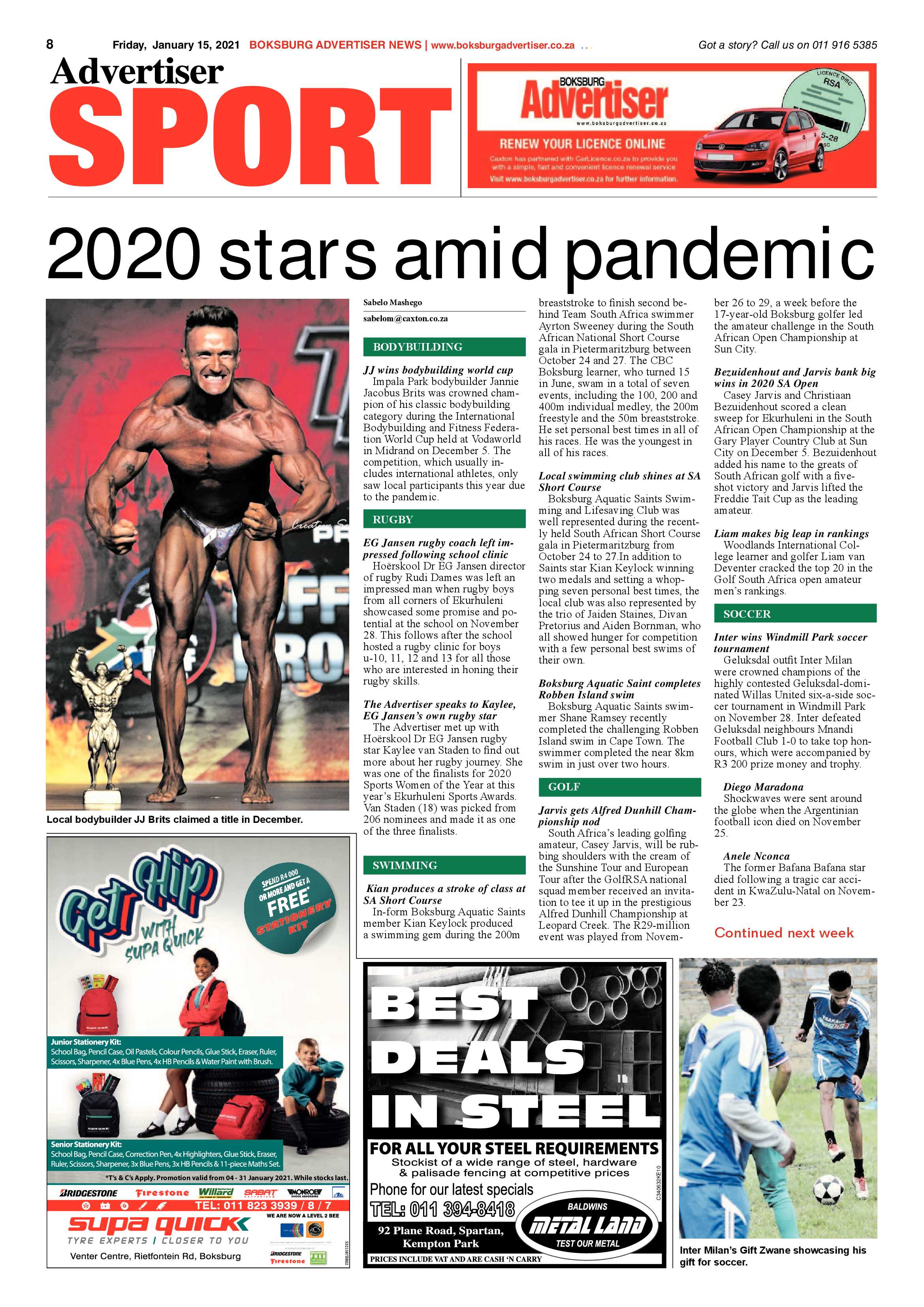 Boksburg Advertiser 12 January 2021 page 8