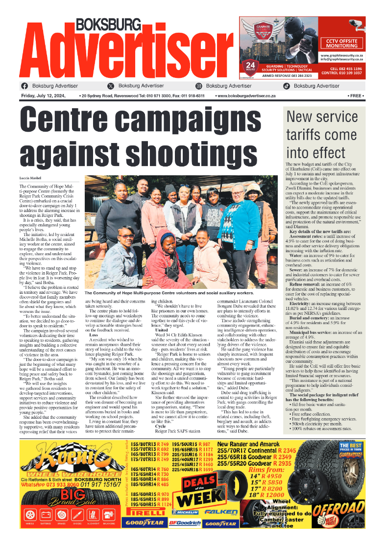 Boksburg Advertiser 12 July 2024 page 1