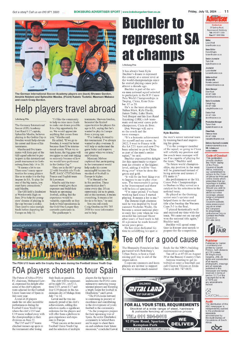 Boksburg Advertiser 12 July 2024 page 11
