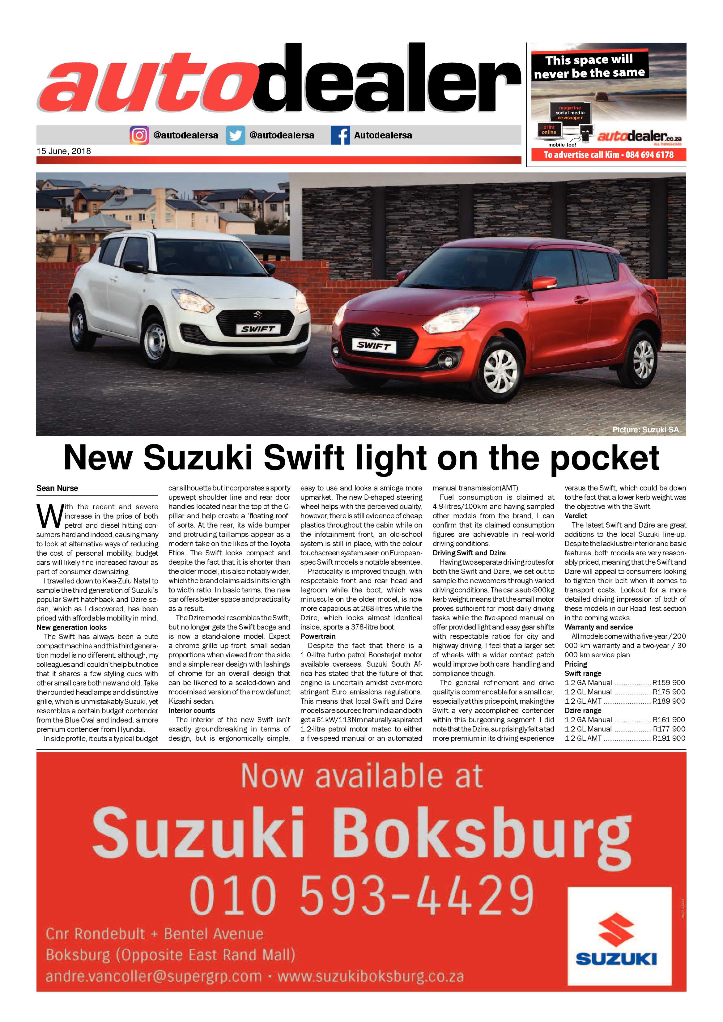 Boksburg Advertiser 12 June 2018 page 15