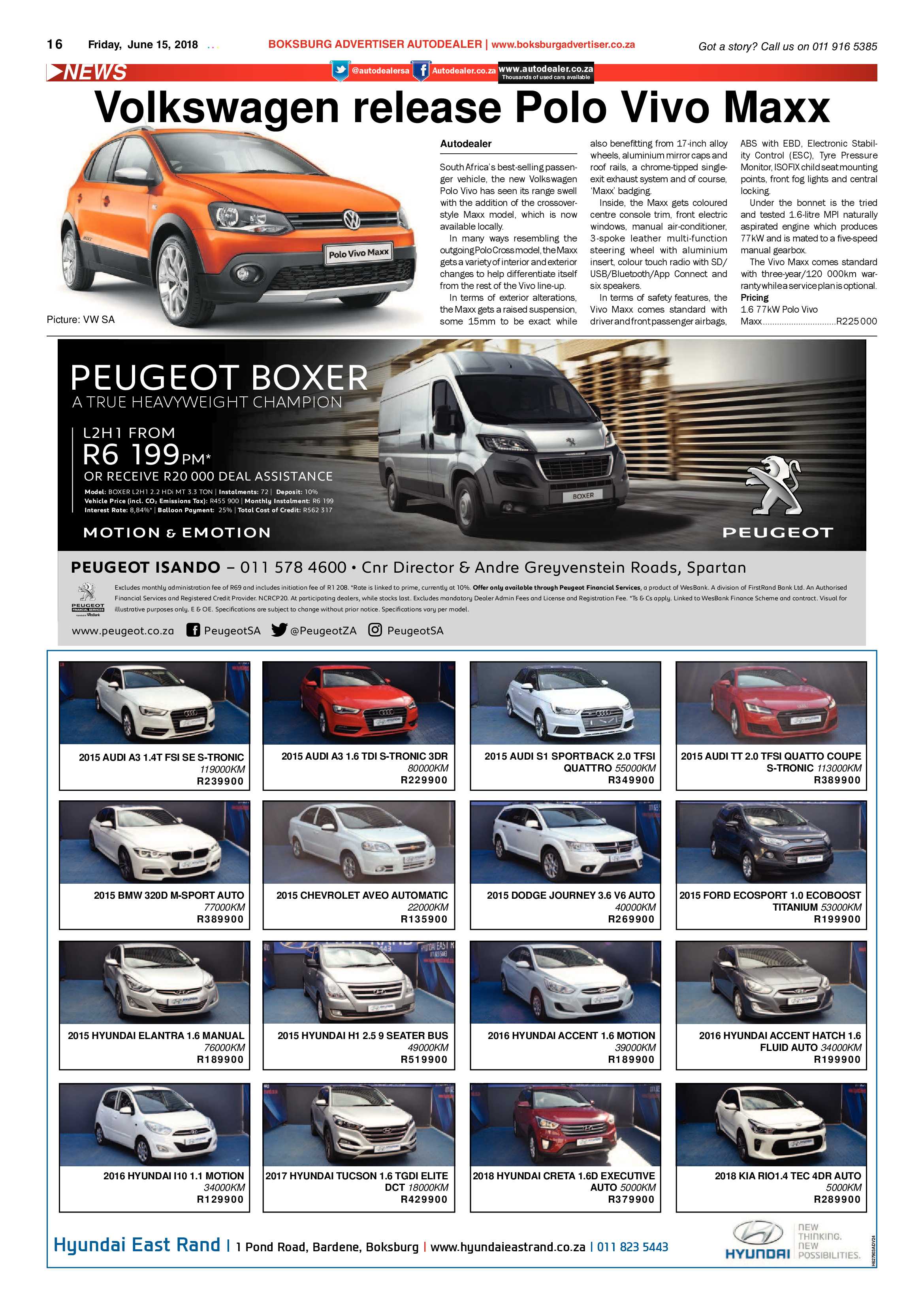 Boksburg Advertiser 12 June 2018 page 16