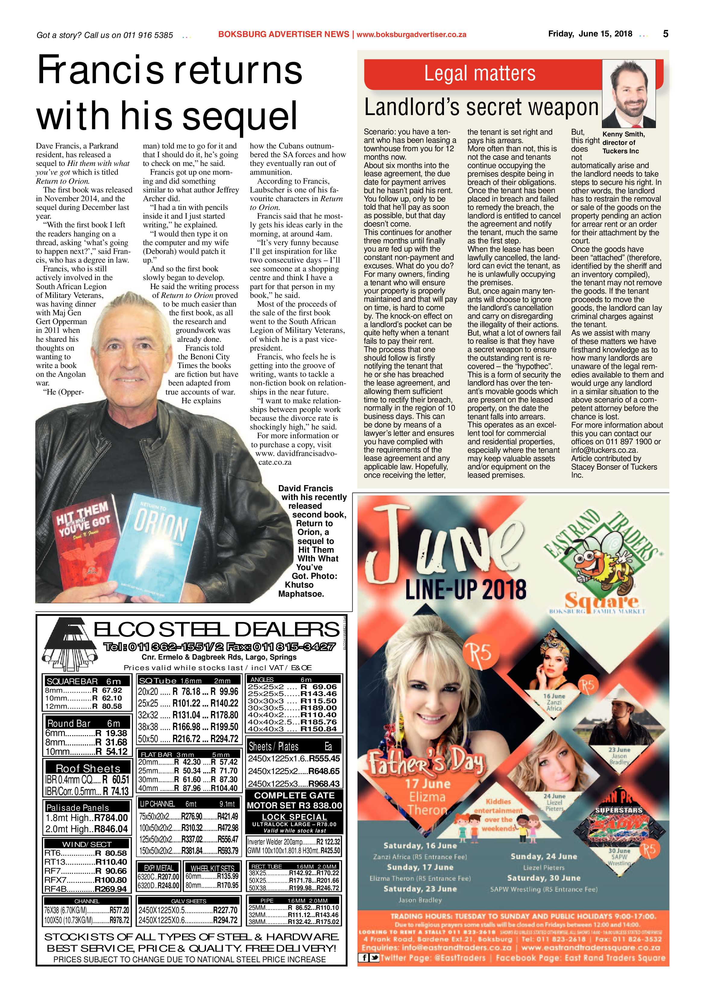 Boksburg Advertiser 12 June 2018 page 5