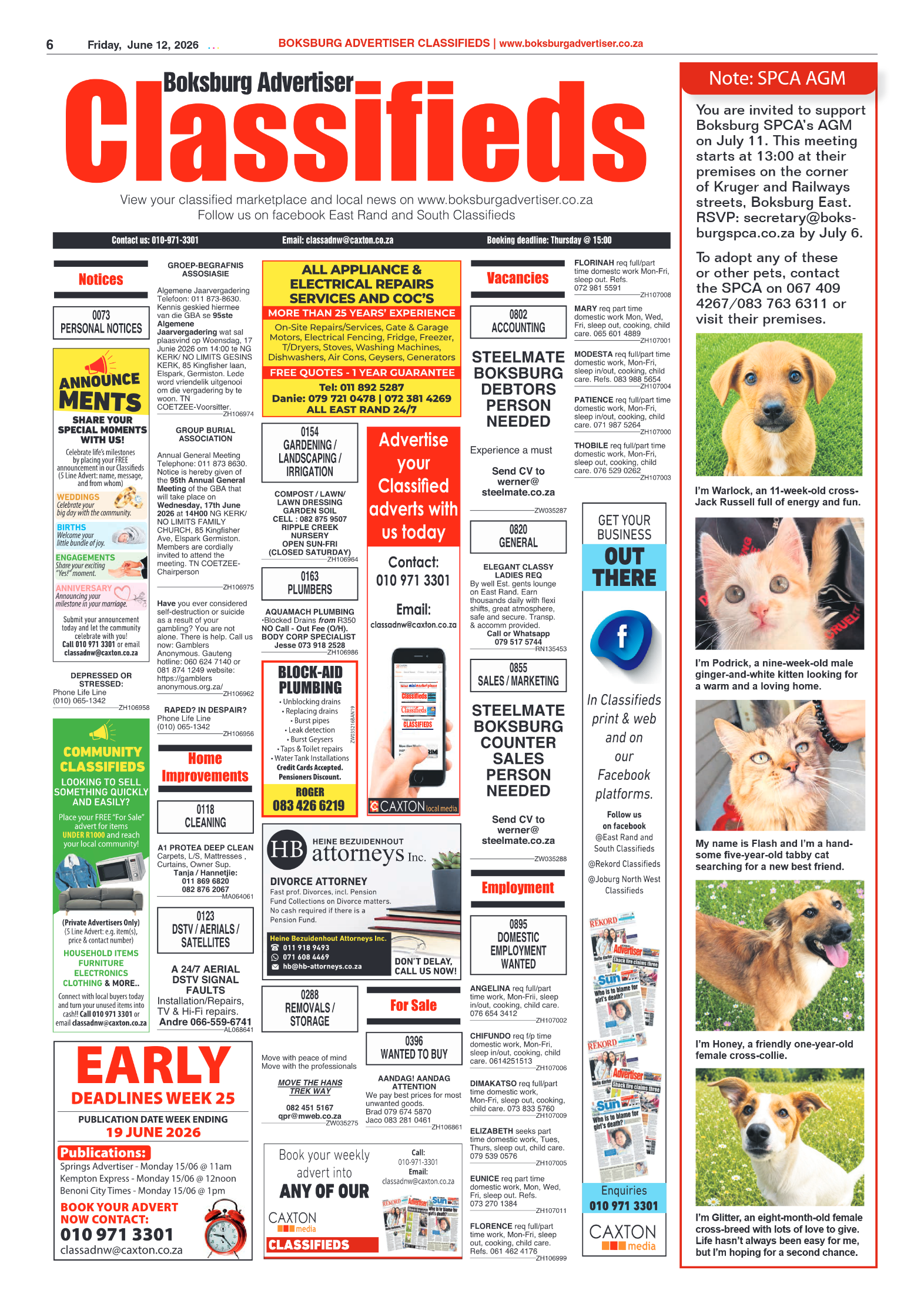 Boksburg Advertiser 12 June 2026 page 8