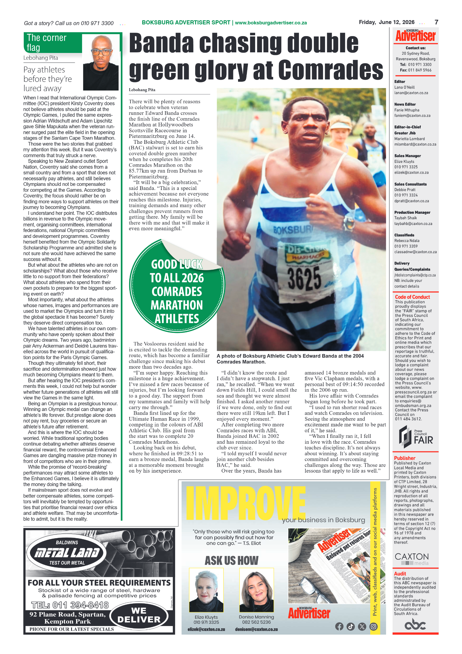 Boksburg Advertiser 12 June 2026 page 9