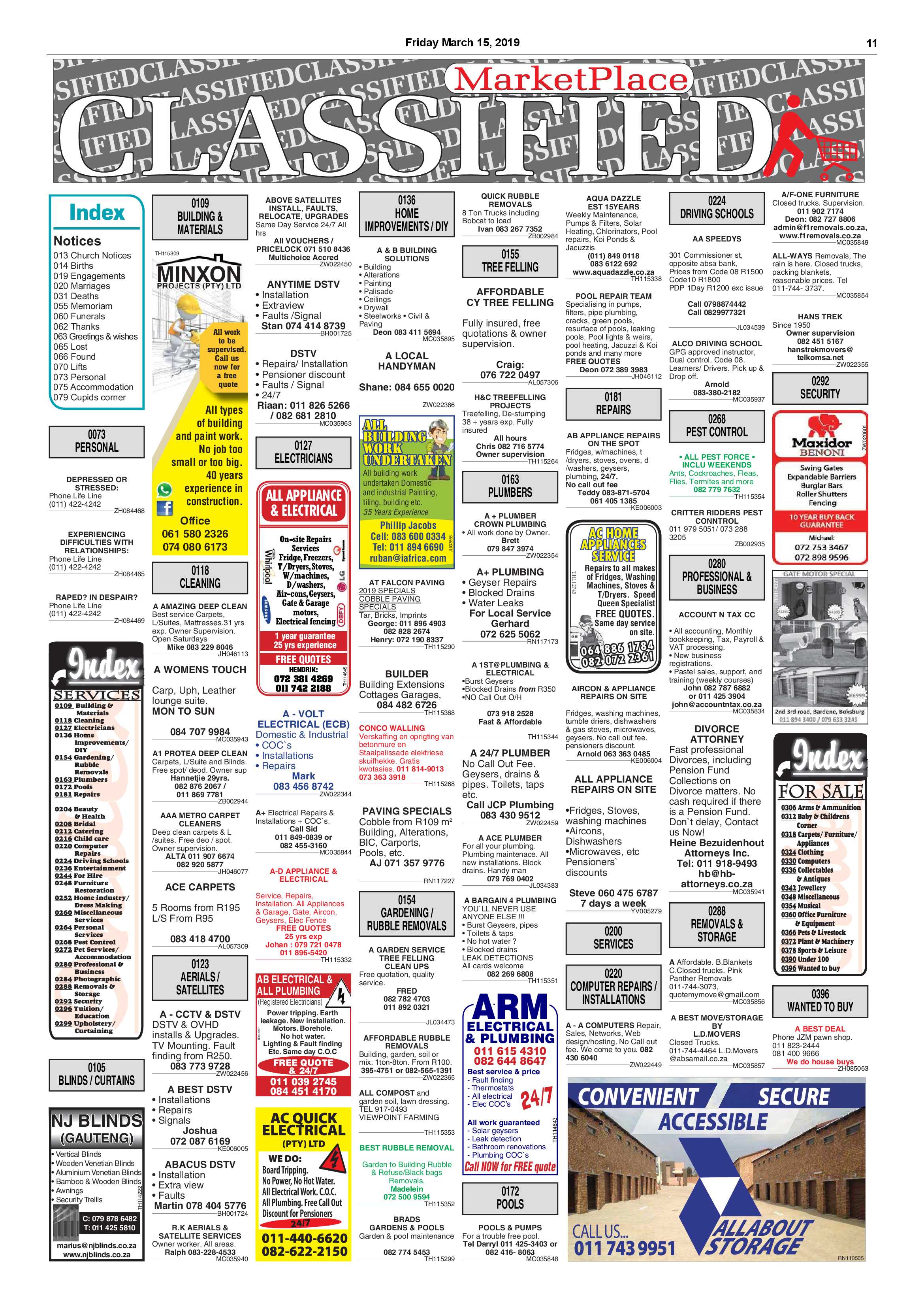 Boksburg Advertiser 12 March 2019 page 11