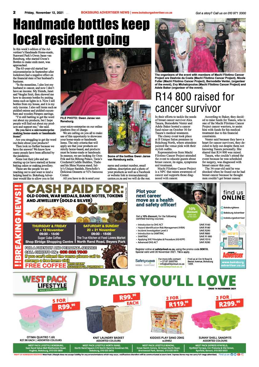 Boksburg Advertiser 12 November 2021 page 2