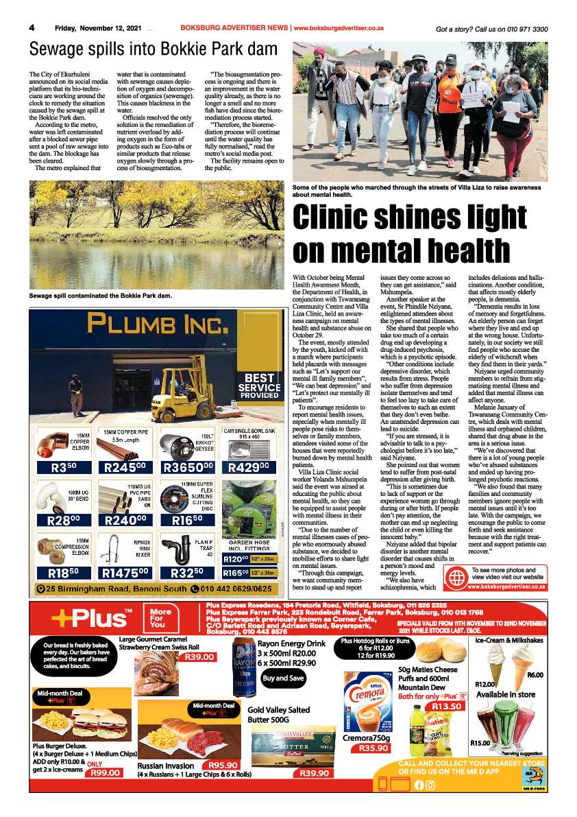 Boksburg Advertiser 12 November 2021 page 4