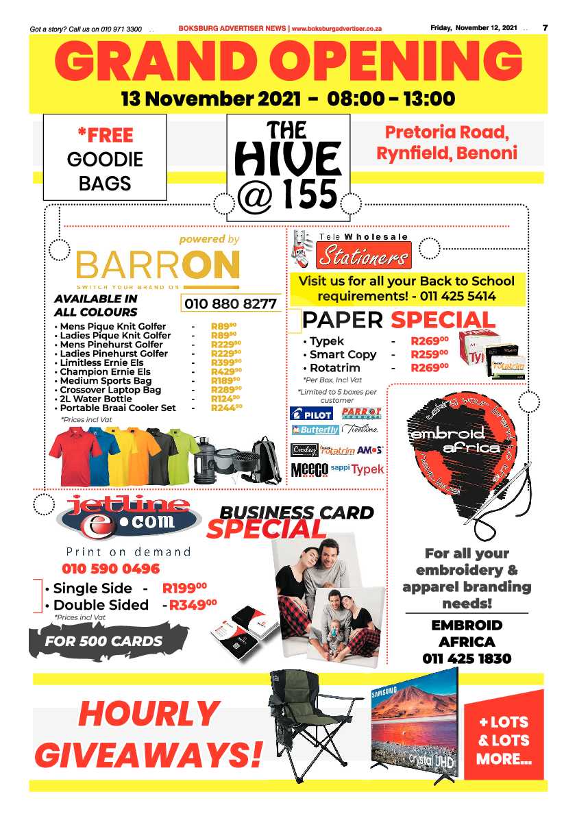 Boksburg Advertiser 12 November 2021 page 7