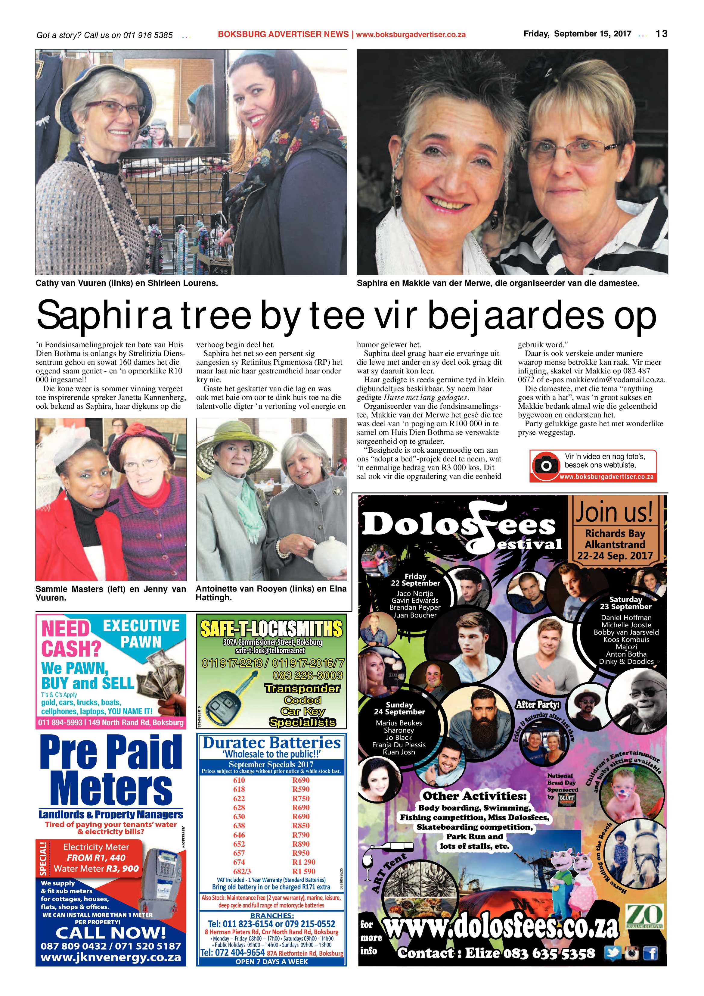 Boksburg Advertiser 12 September 2017 page 13