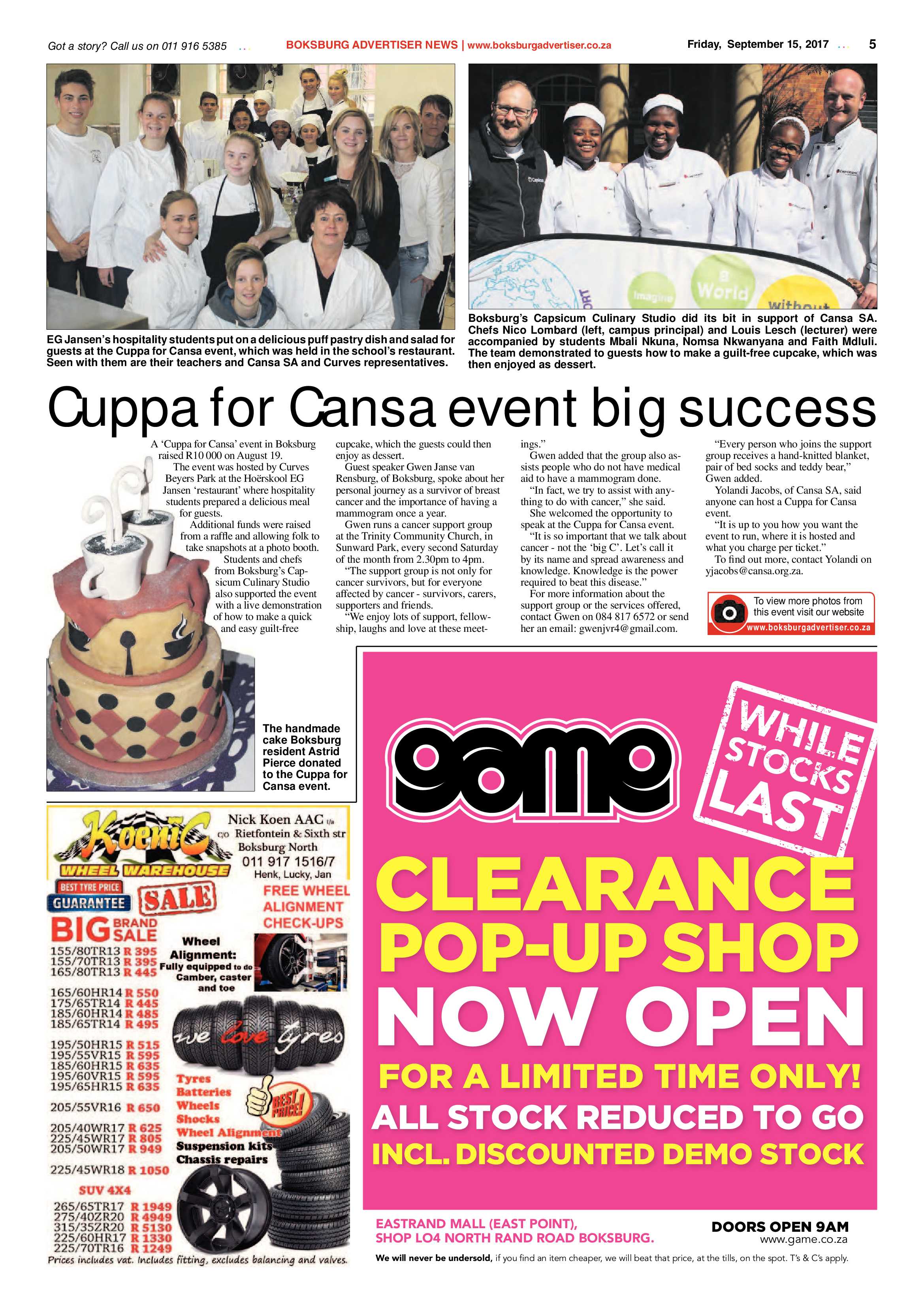 Boksburg Advertiser 12 September 2017 page 5