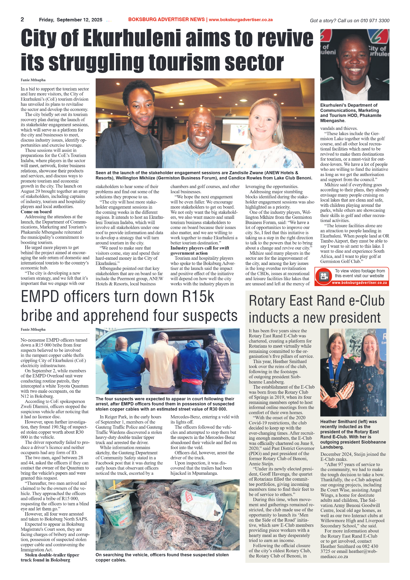 Boksburg Advertiser 12 September 2025 page 2