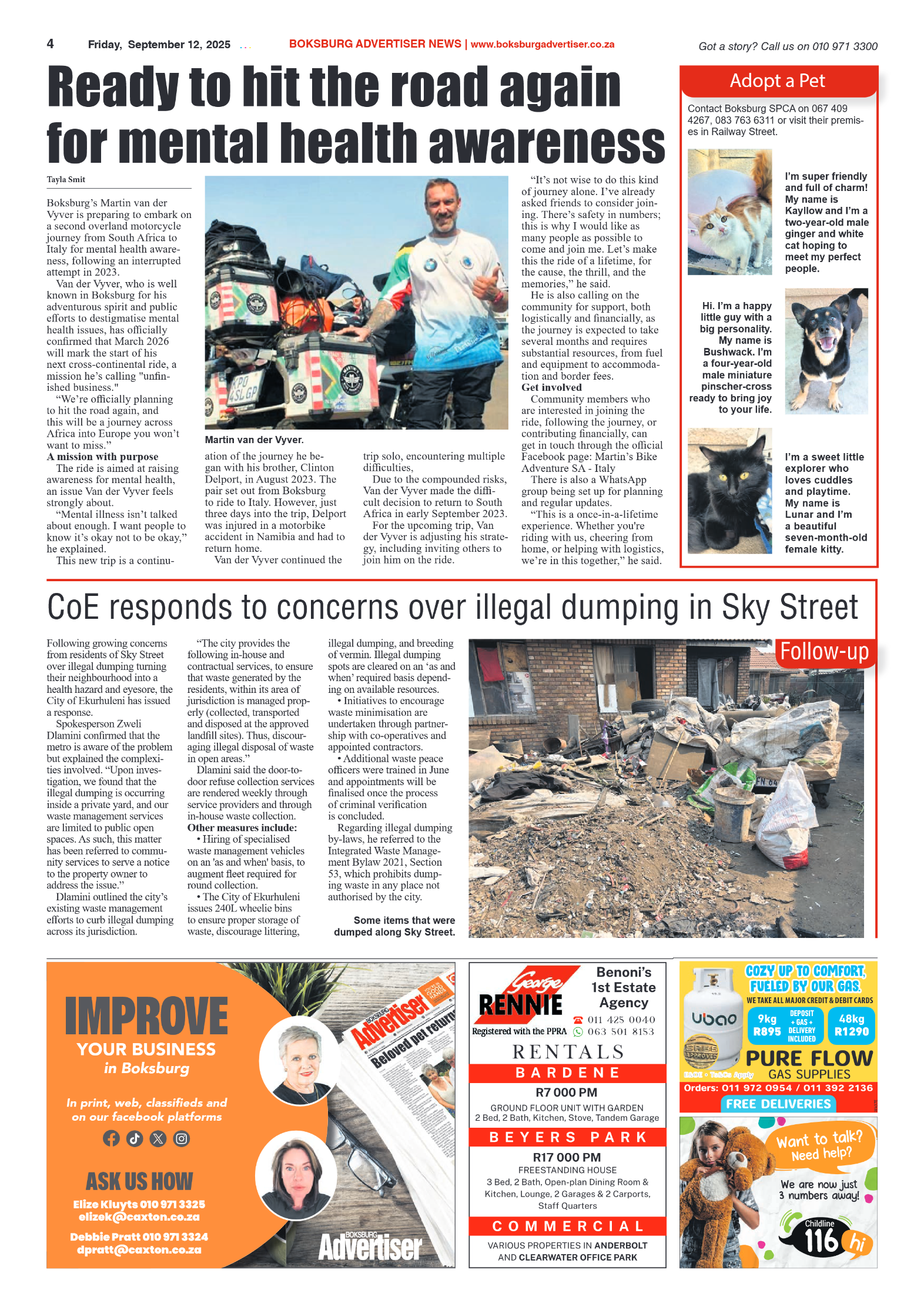 Boksburg Advertiser 12 September 2025 page 4