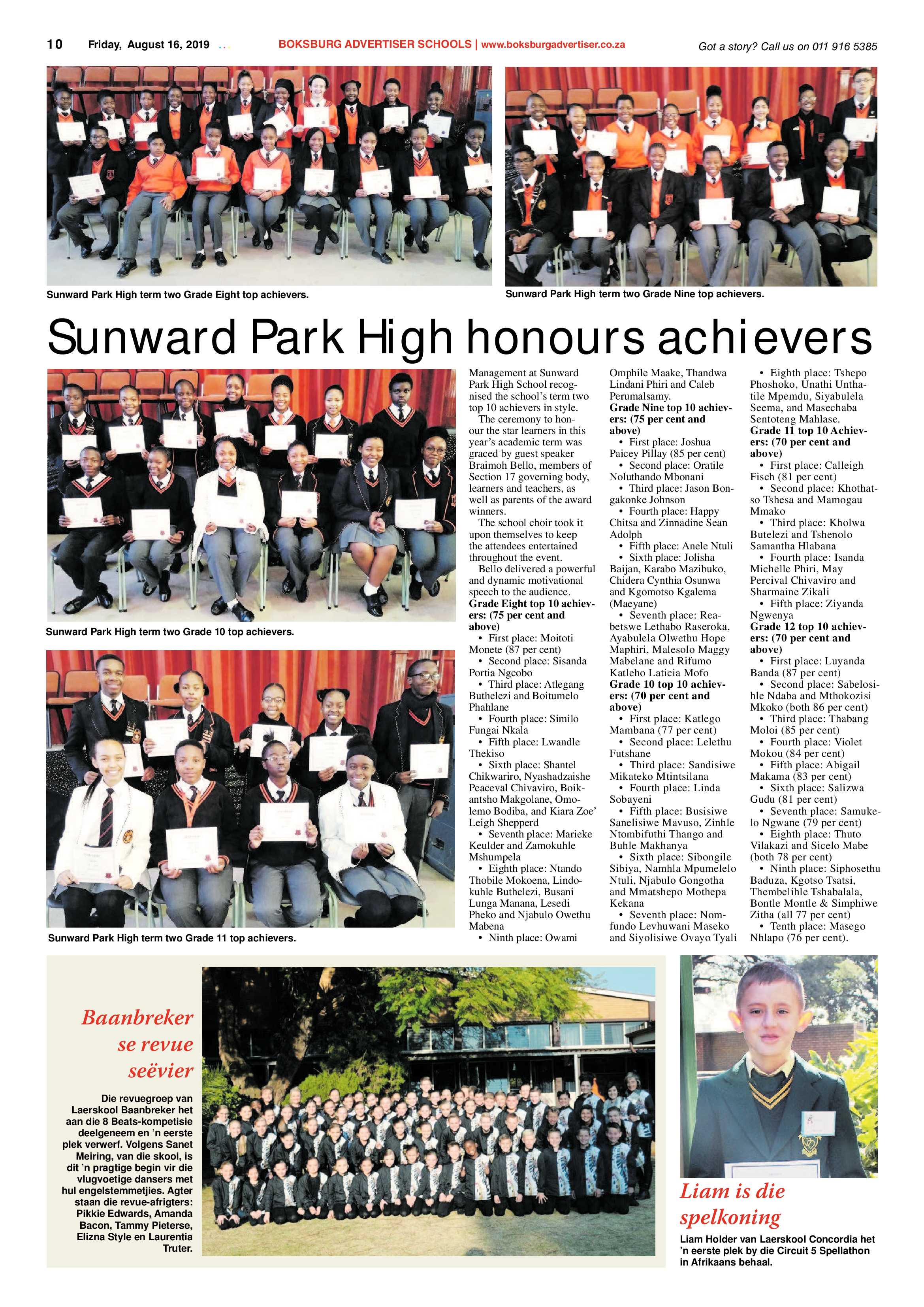 Boksburg Advertiser 13 August 2019 page 10