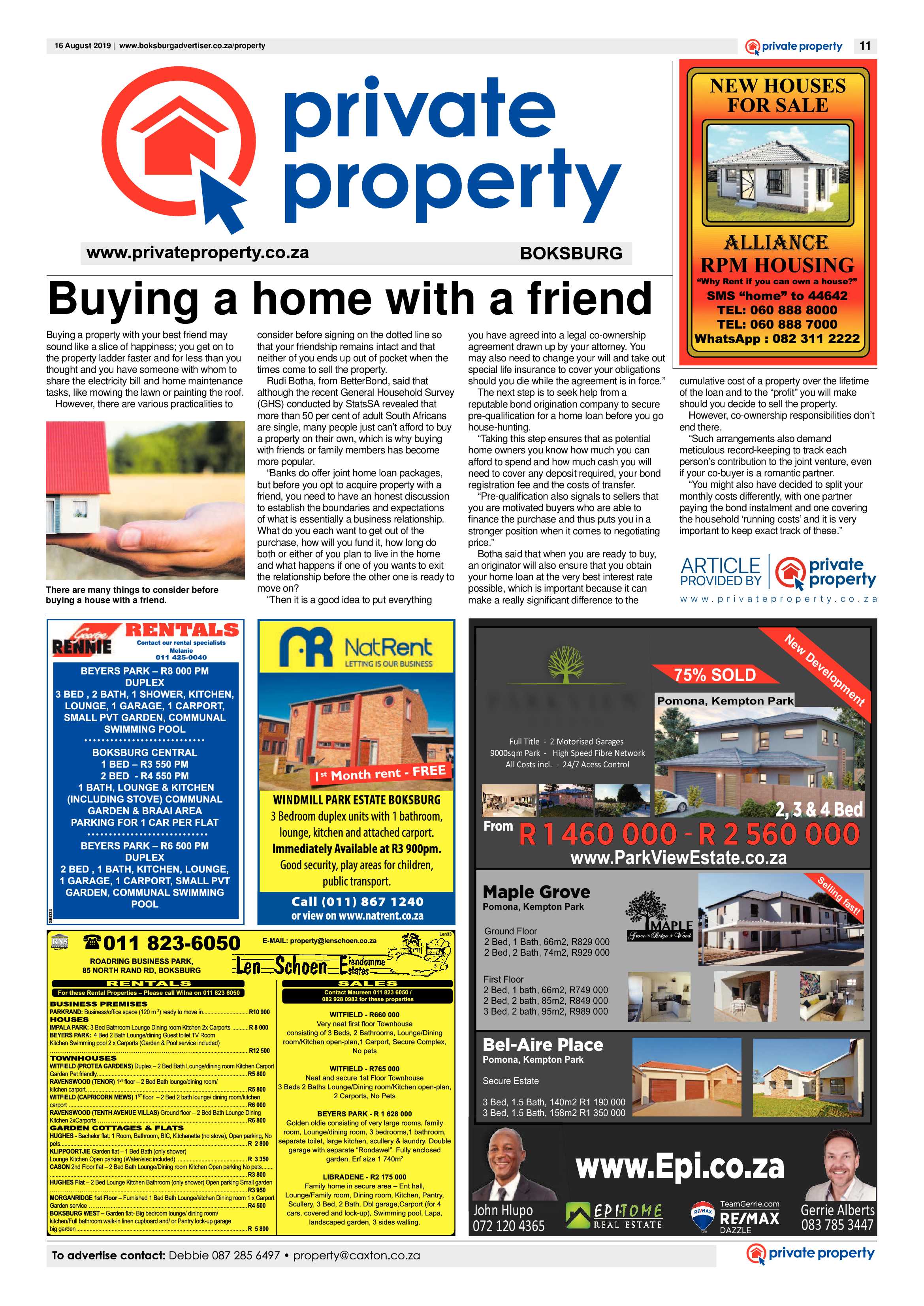 Boksburg Advertiser 13 August 2019 page 11