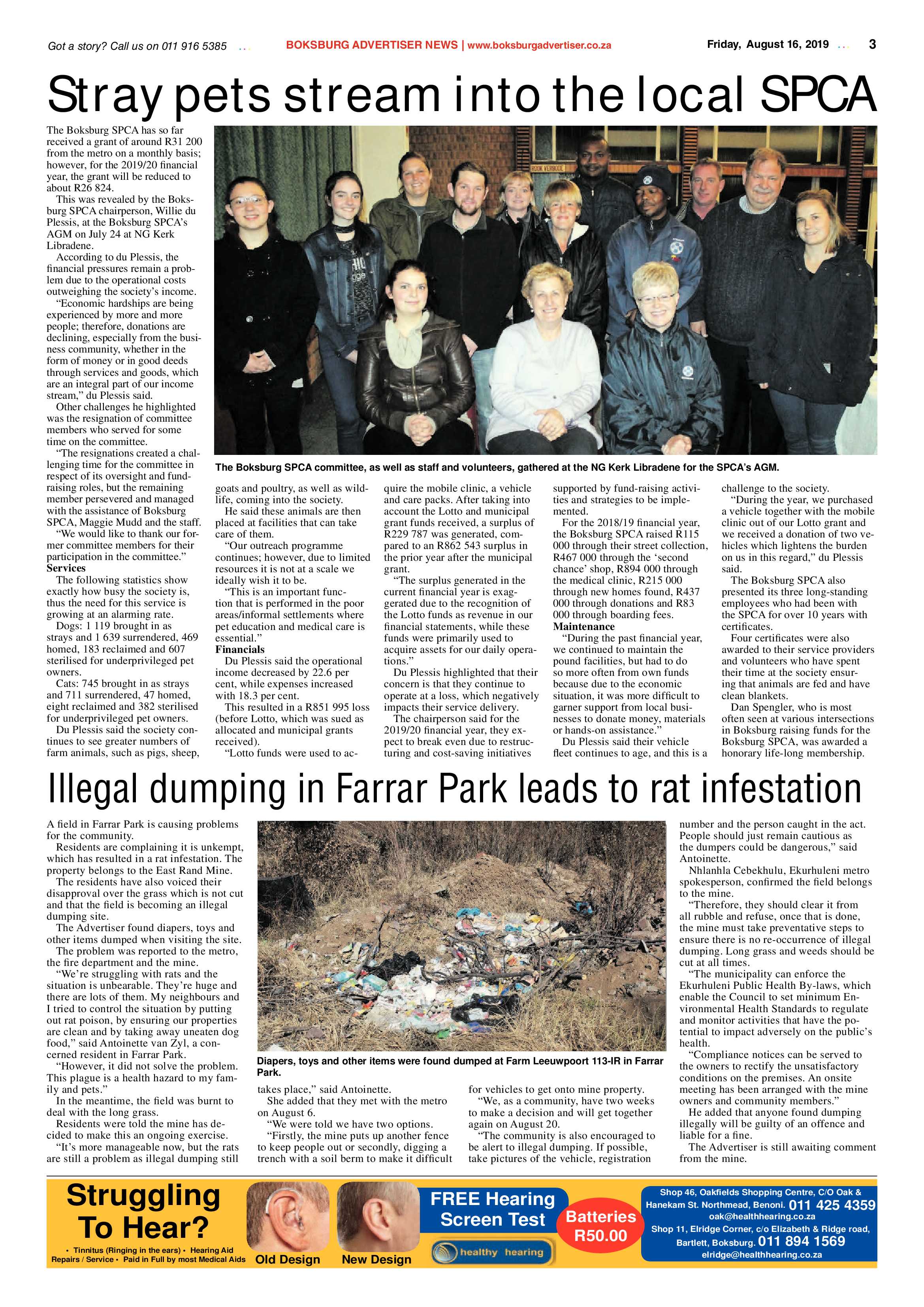 Boksburg Advertiser 13 August 2019 page 3
