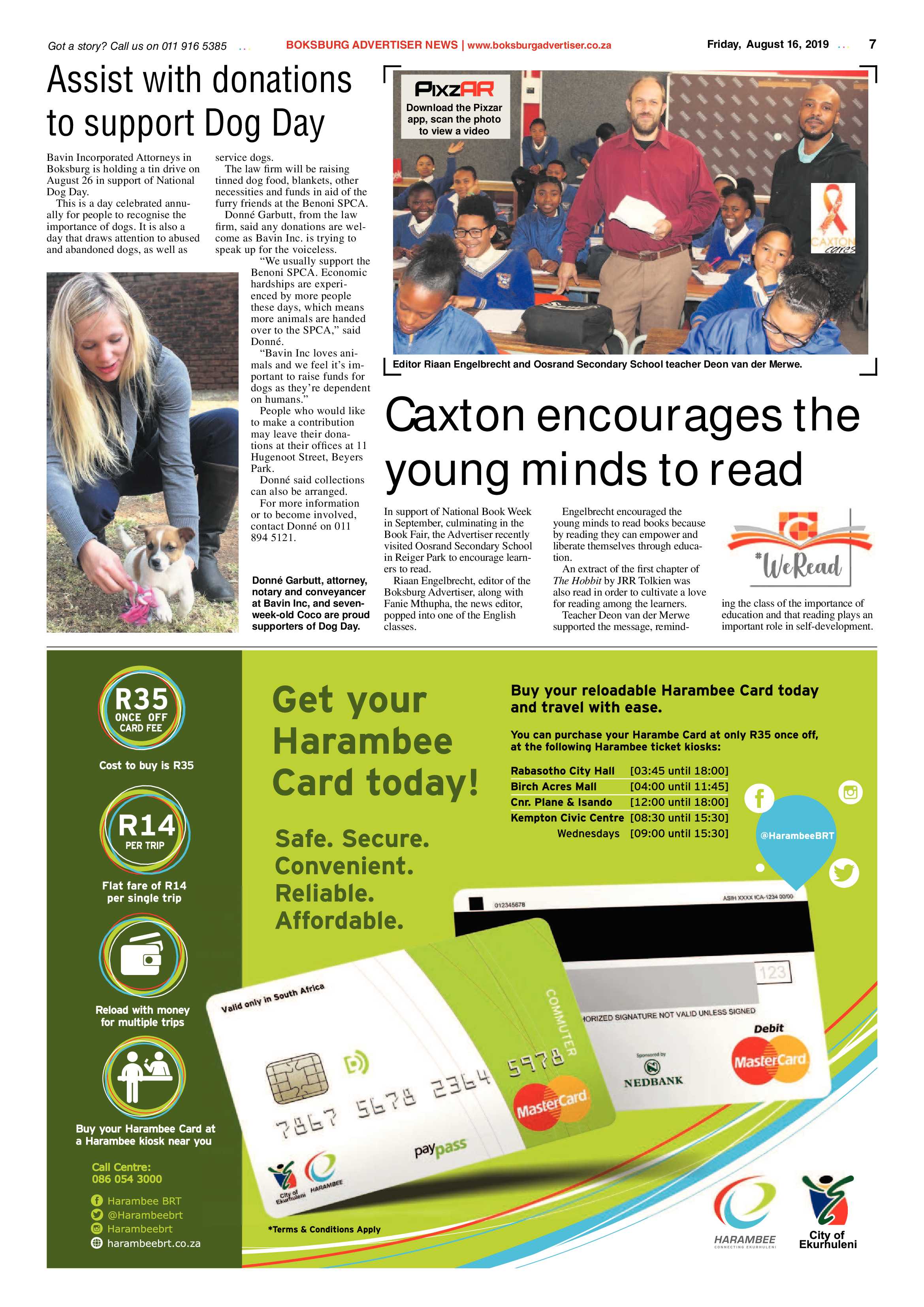 Boksburg Advertiser 13 August 2019 page 7