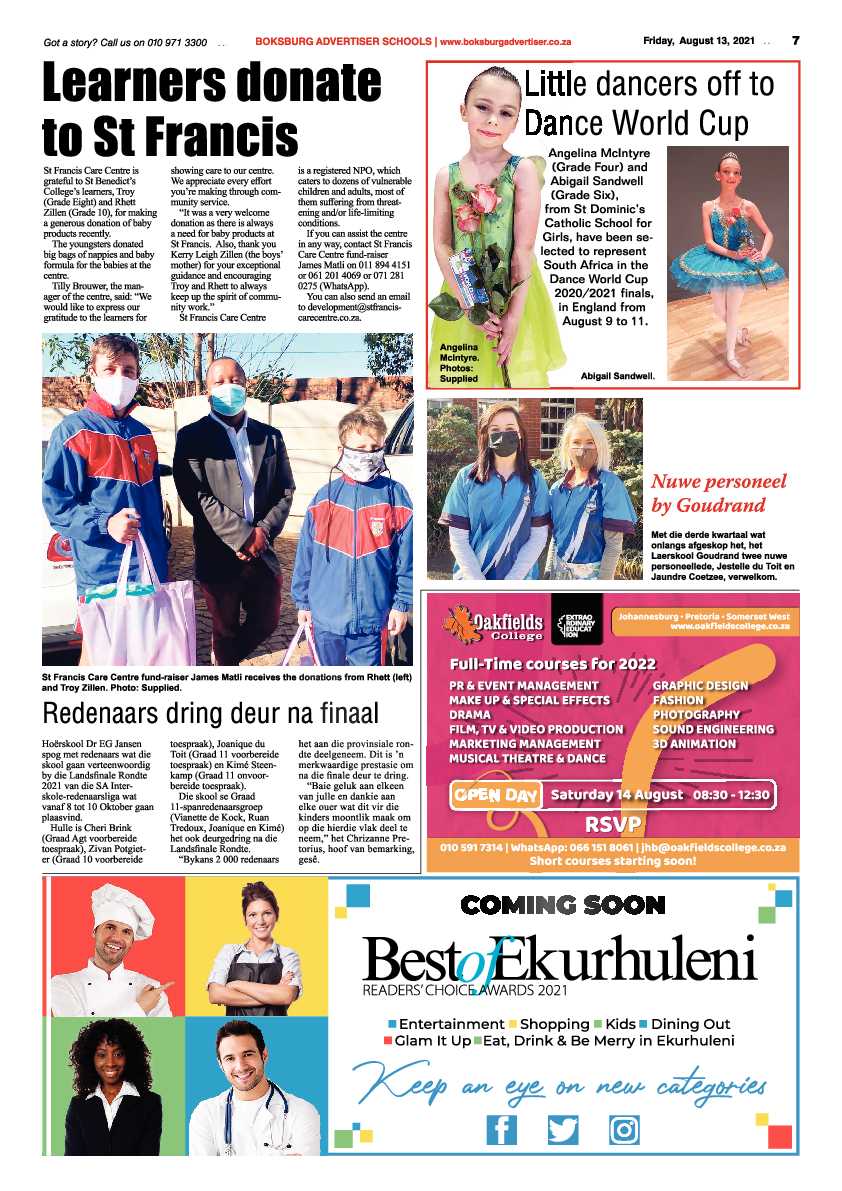 Boksburg Advertiser 13 August 2021 page 7