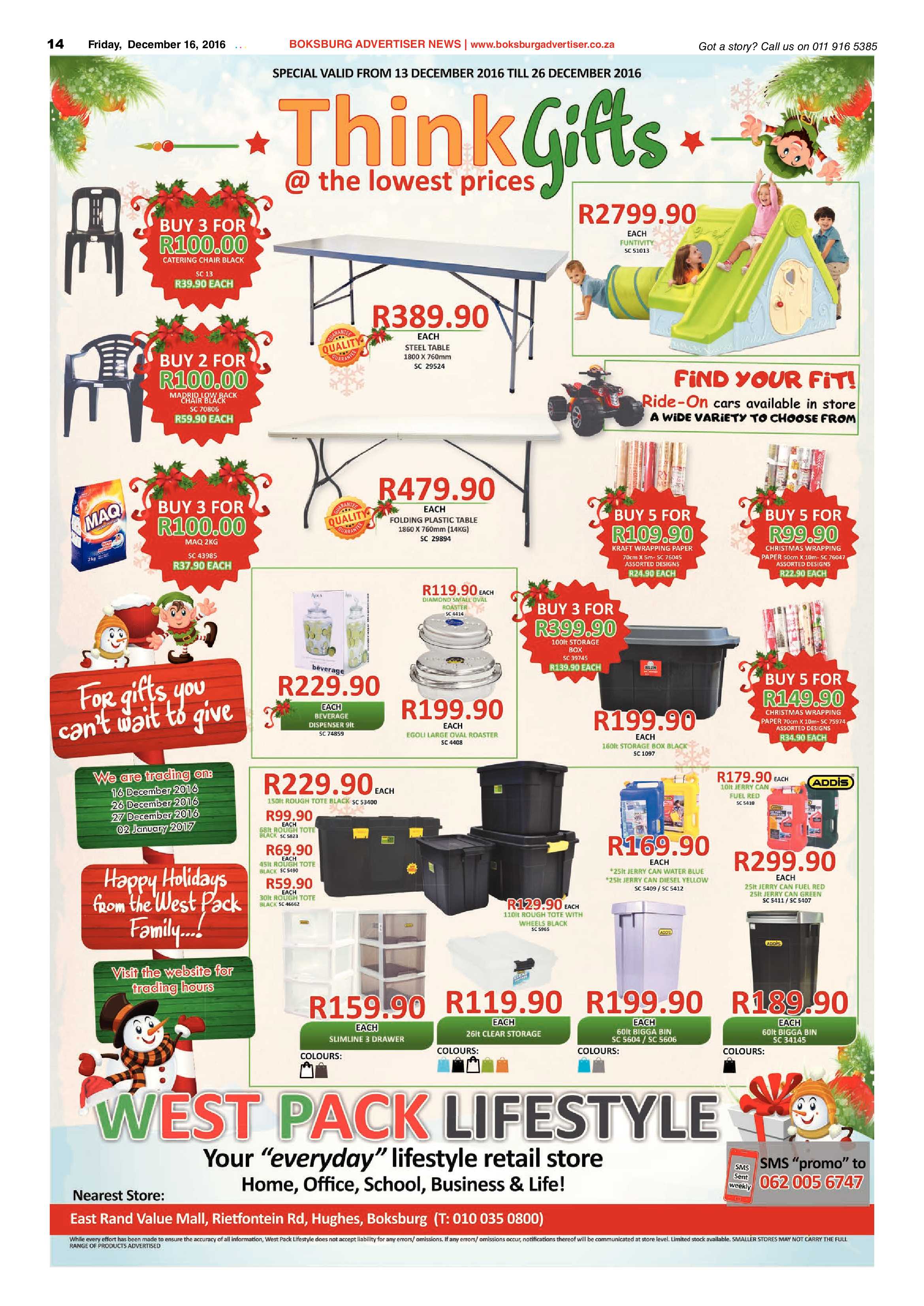 Boksburg Advertiser 13 December 2016 page 14