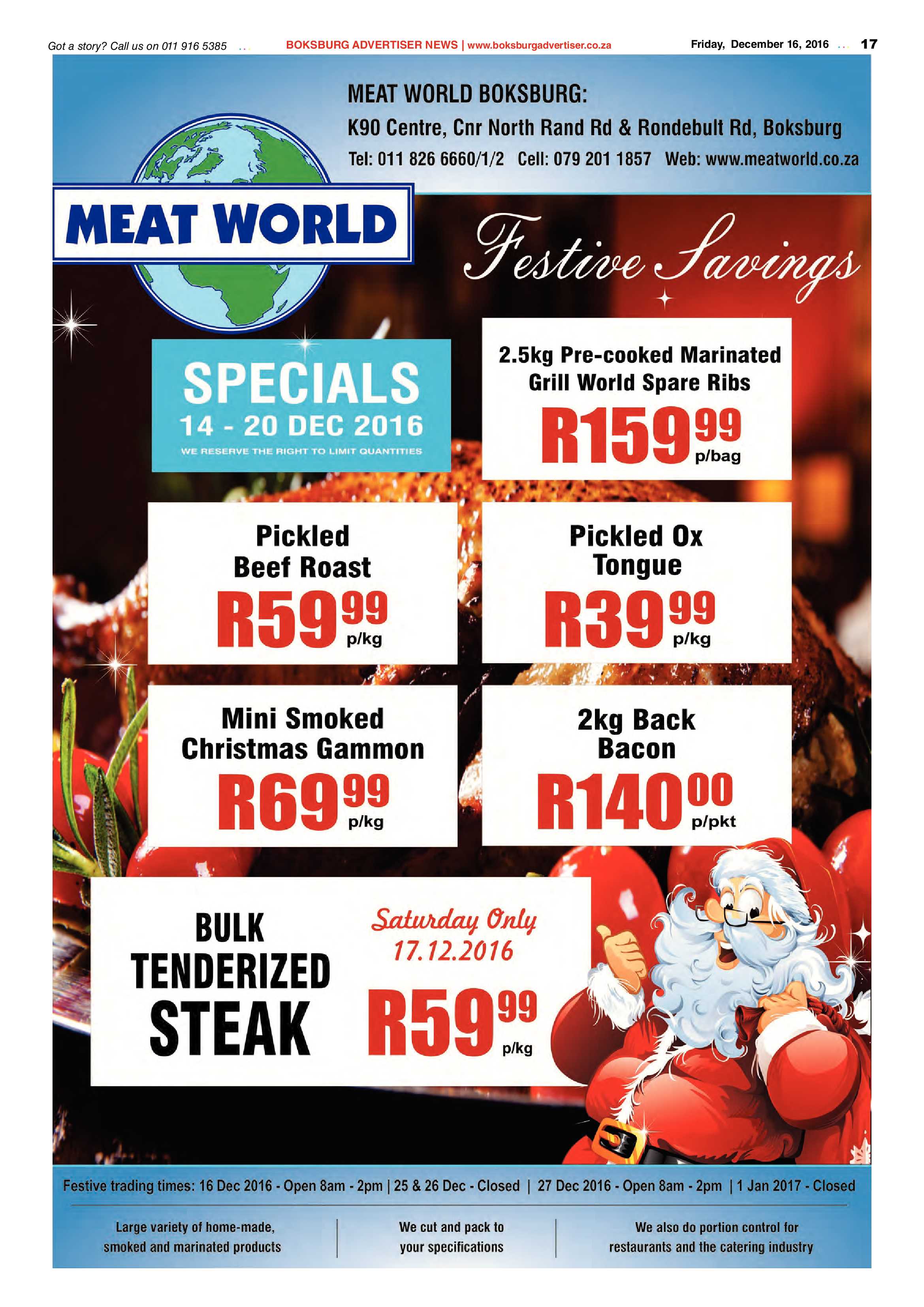 Boksburg Advertiser 13 December 2016 page 17