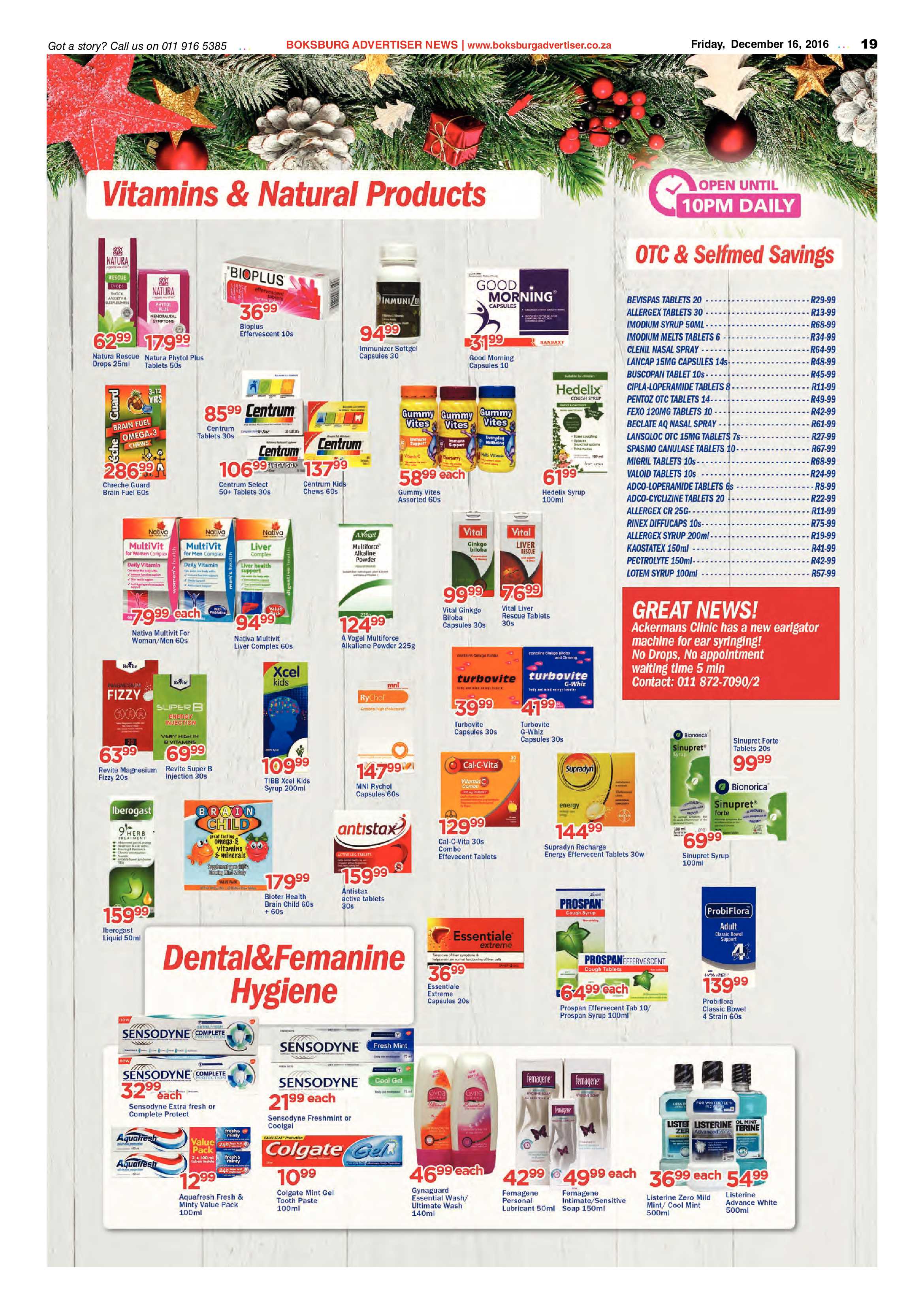 Boksburg Advertiser 13 December 2016 page 19