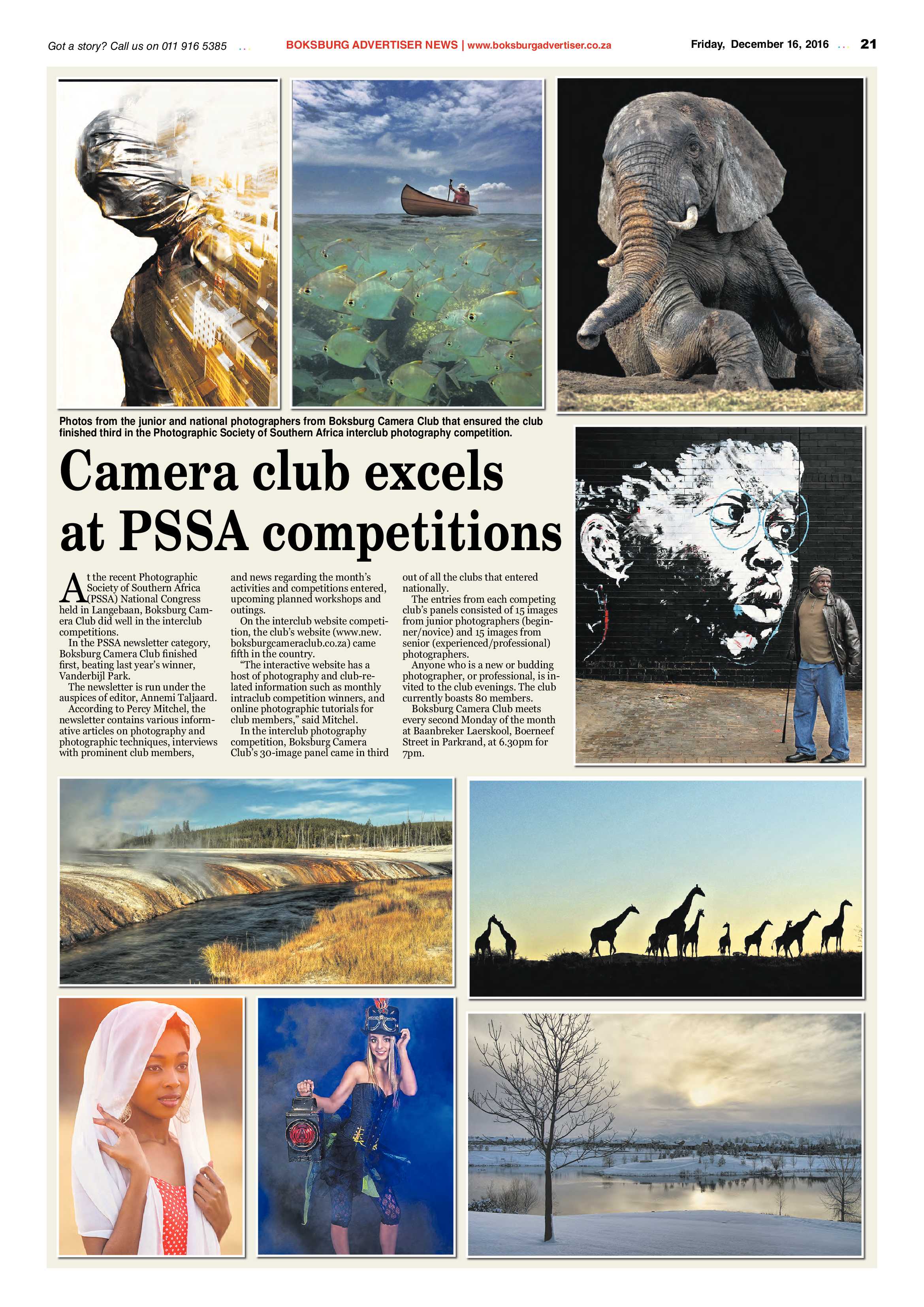 Boksburg Advertiser 13 December 2016 page 21