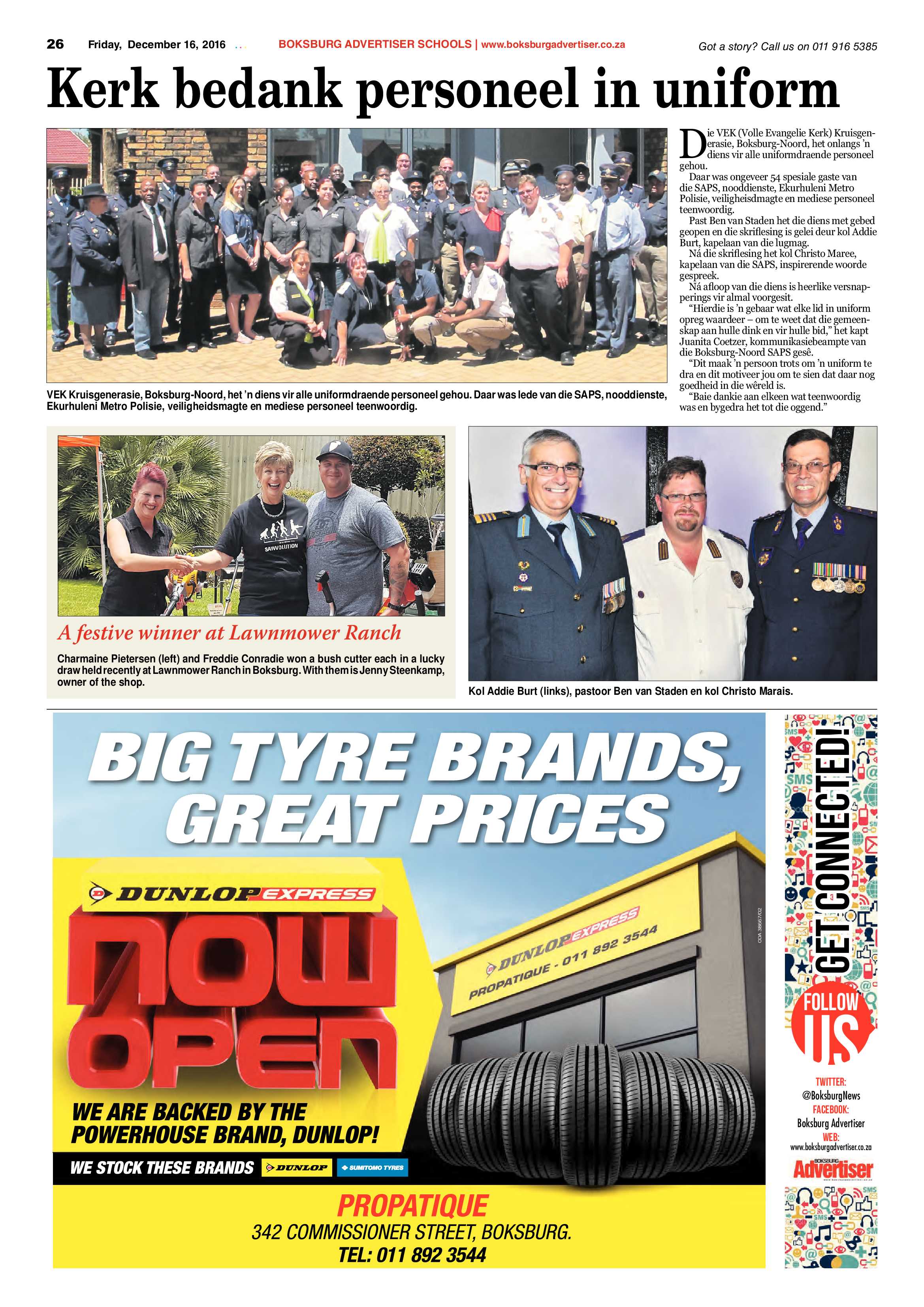 Boksburg Advertiser 13 December 2016 page 26