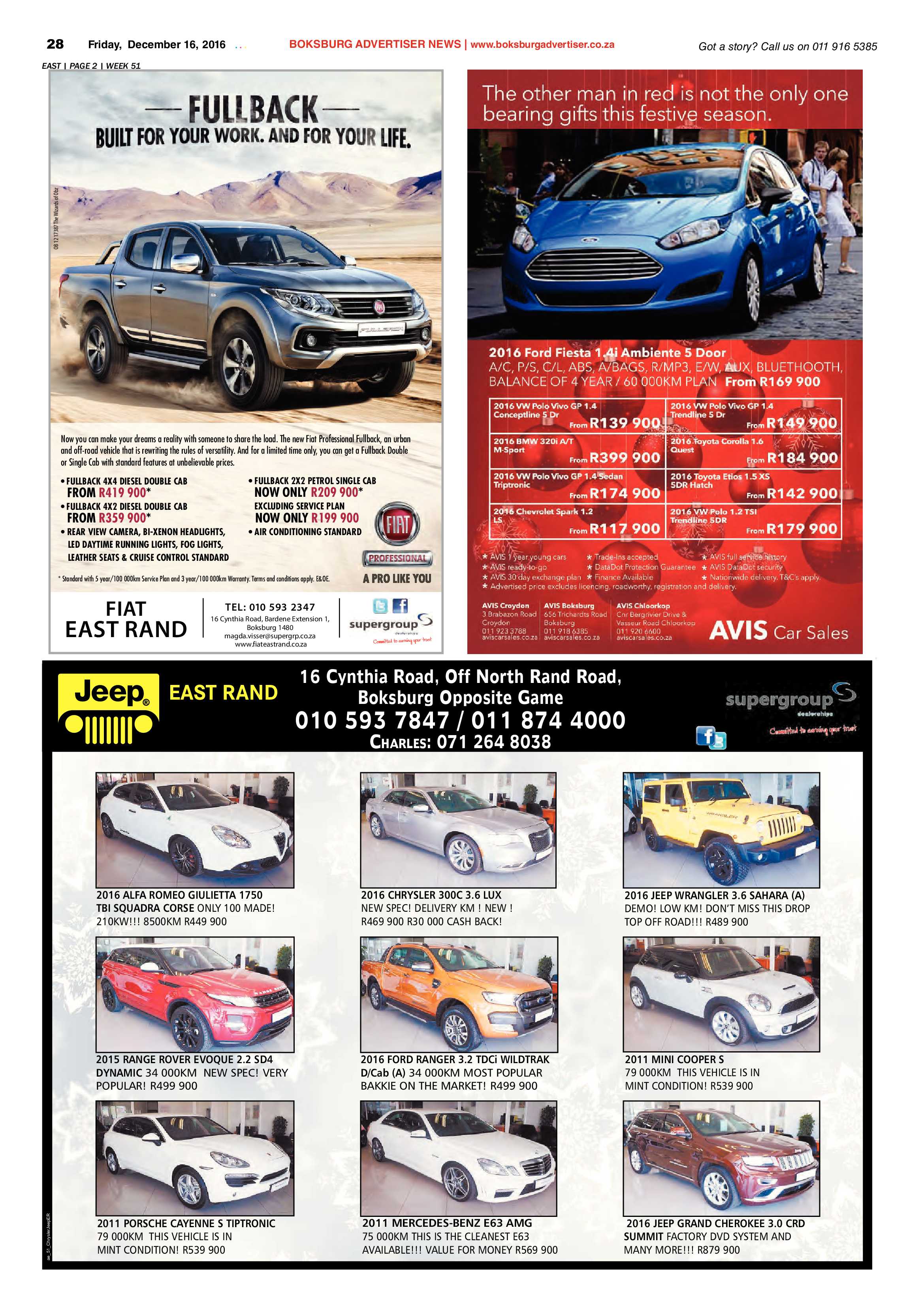 Boksburg Advertiser 13 December 2016 page 28