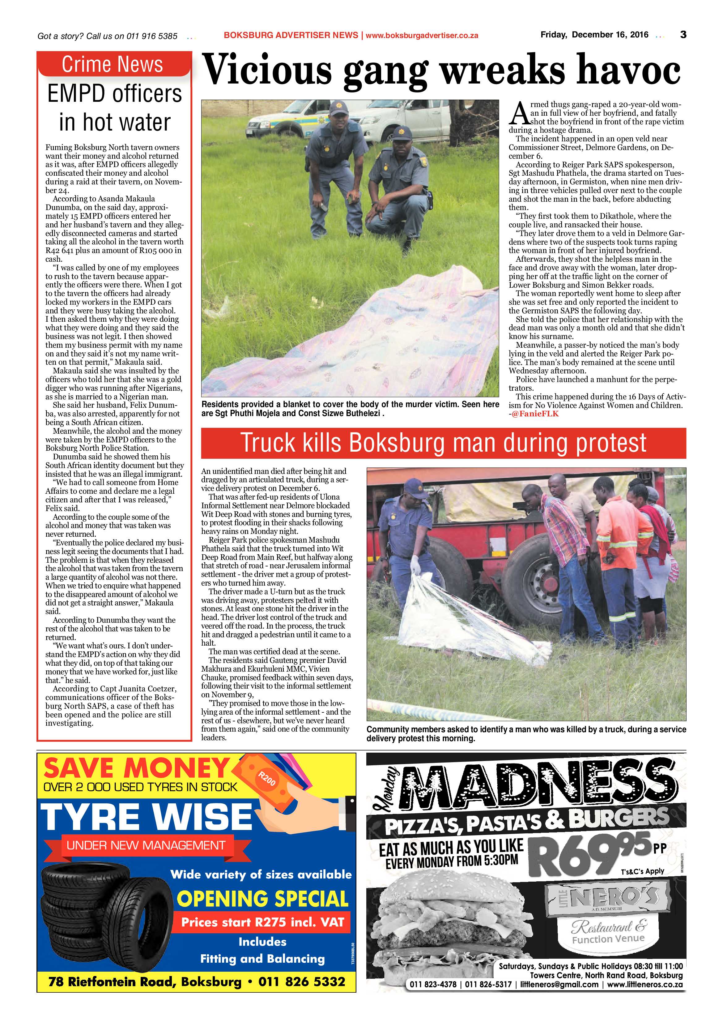 Boksburg Advertiser 13 December 2016 page 3