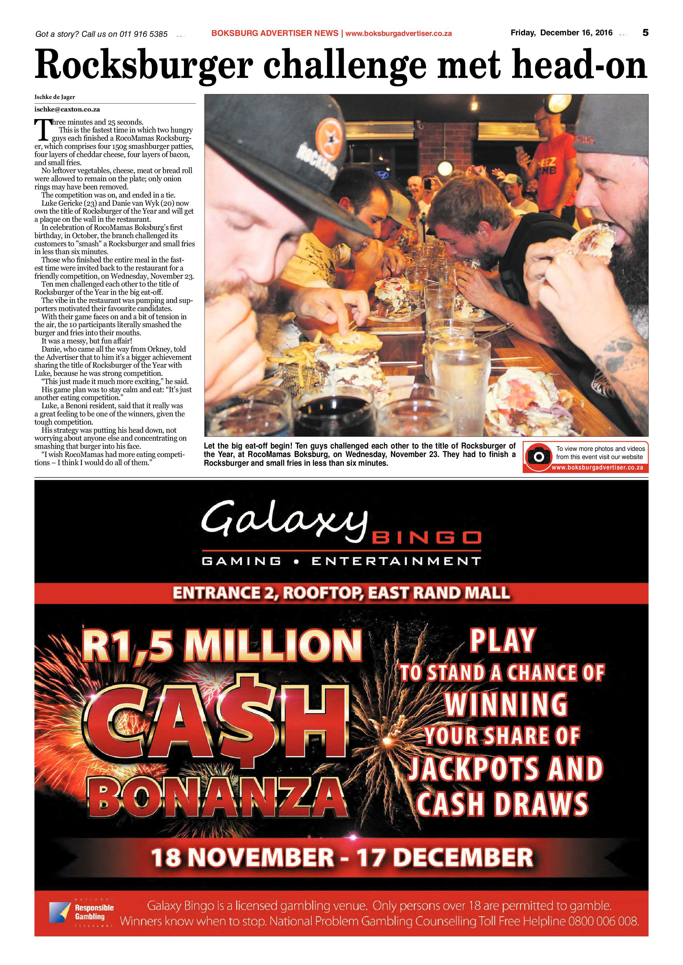Boksburg Advertiser 13 December 2016 page 5