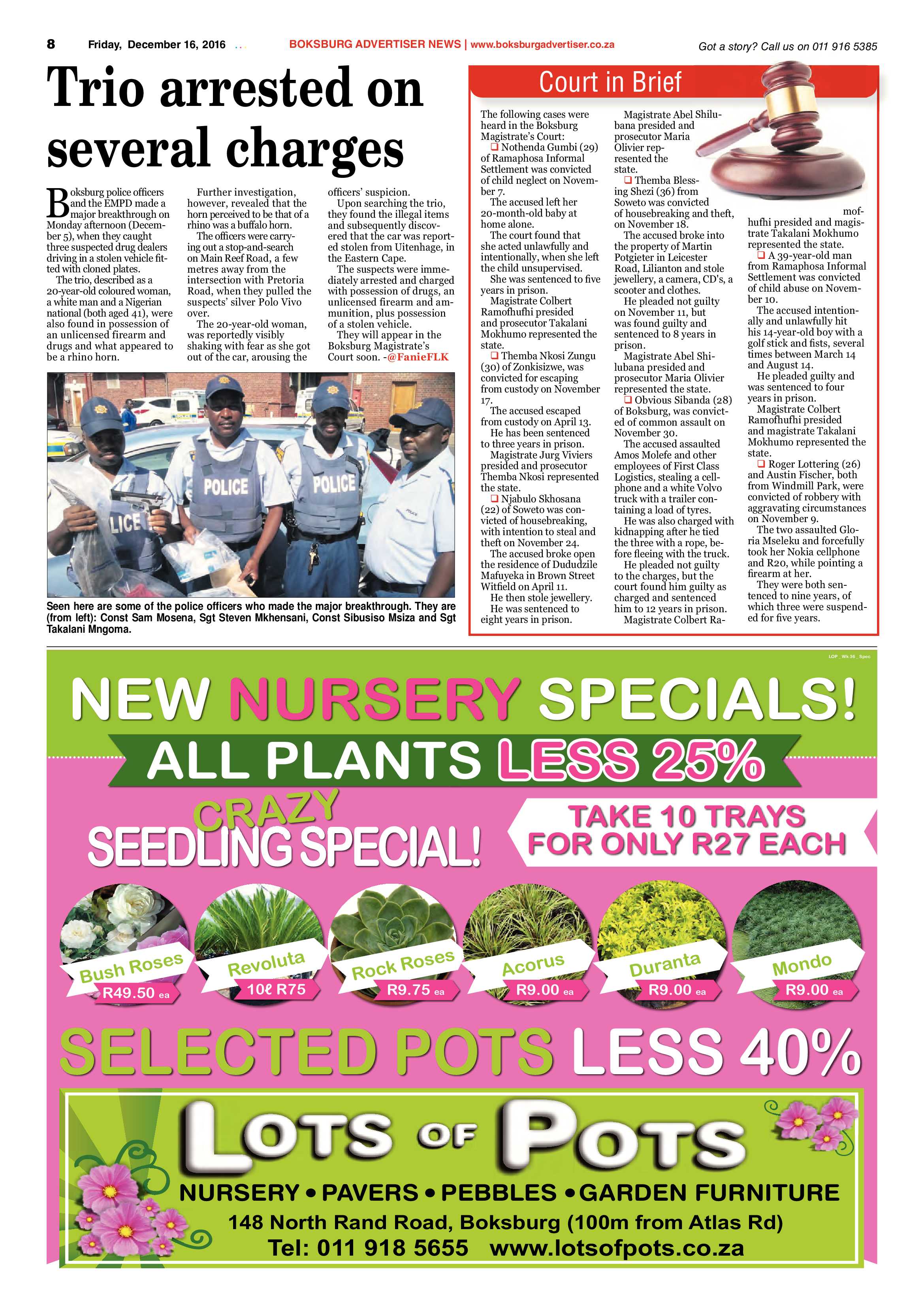 Boksburg Advertiser 13 December 2016 page 8