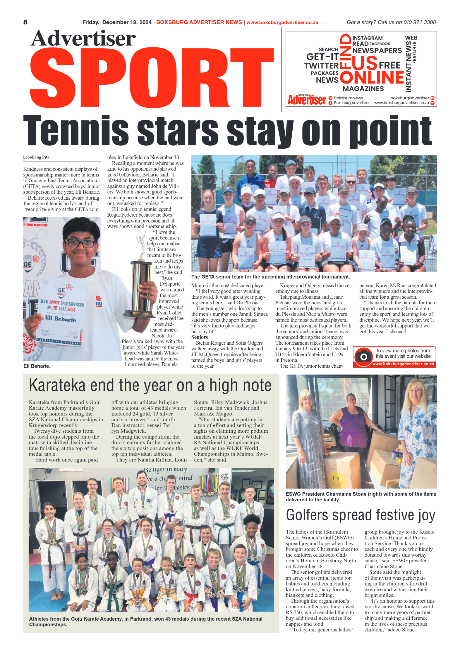 Boksburg Advertiser 13 December 2024 page 8