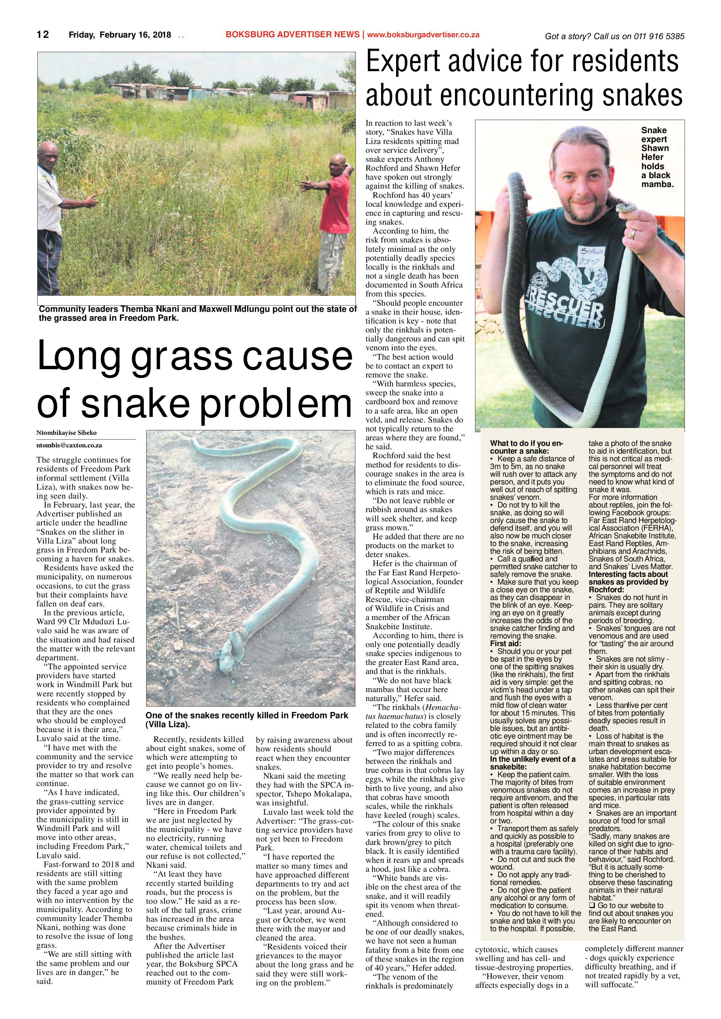Boksburg Advertiser 13 February 2018 page 12