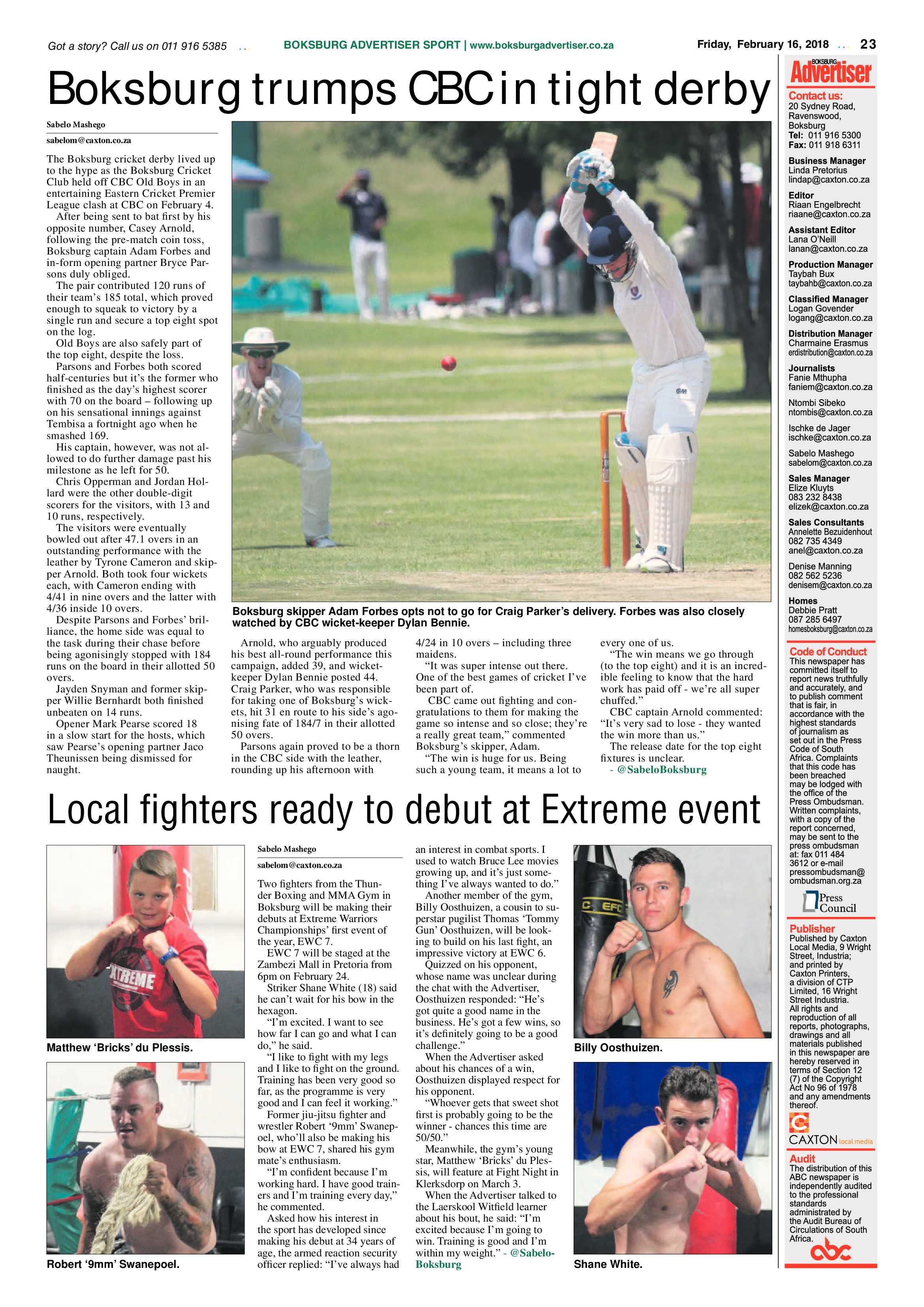 Boksburg Advertiser 13 February 2018 page 23
