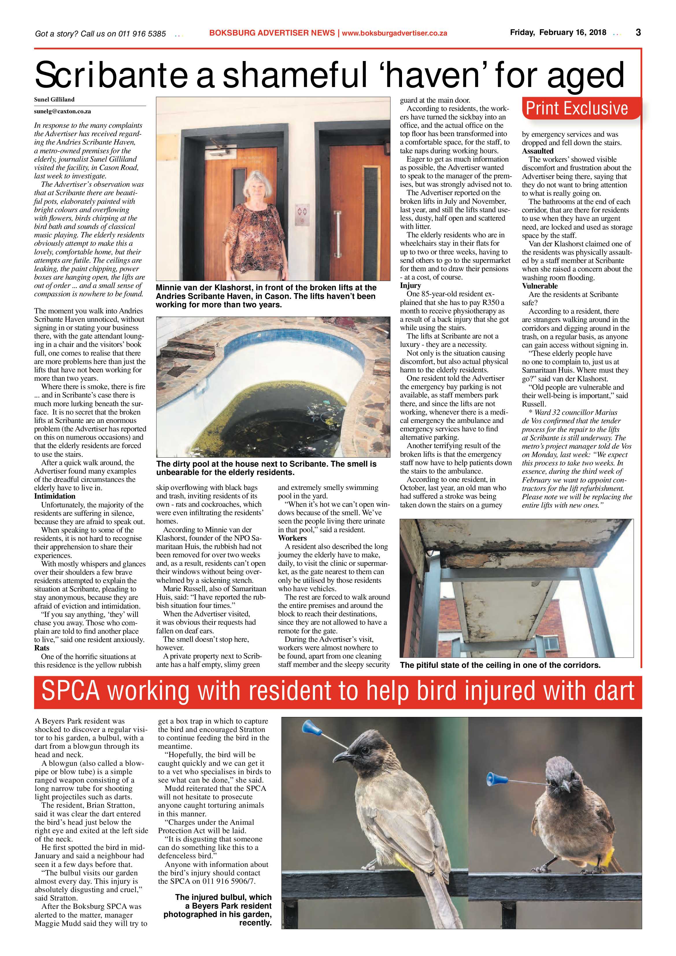 Boksburg Advertiser 13 February 2018 page 3