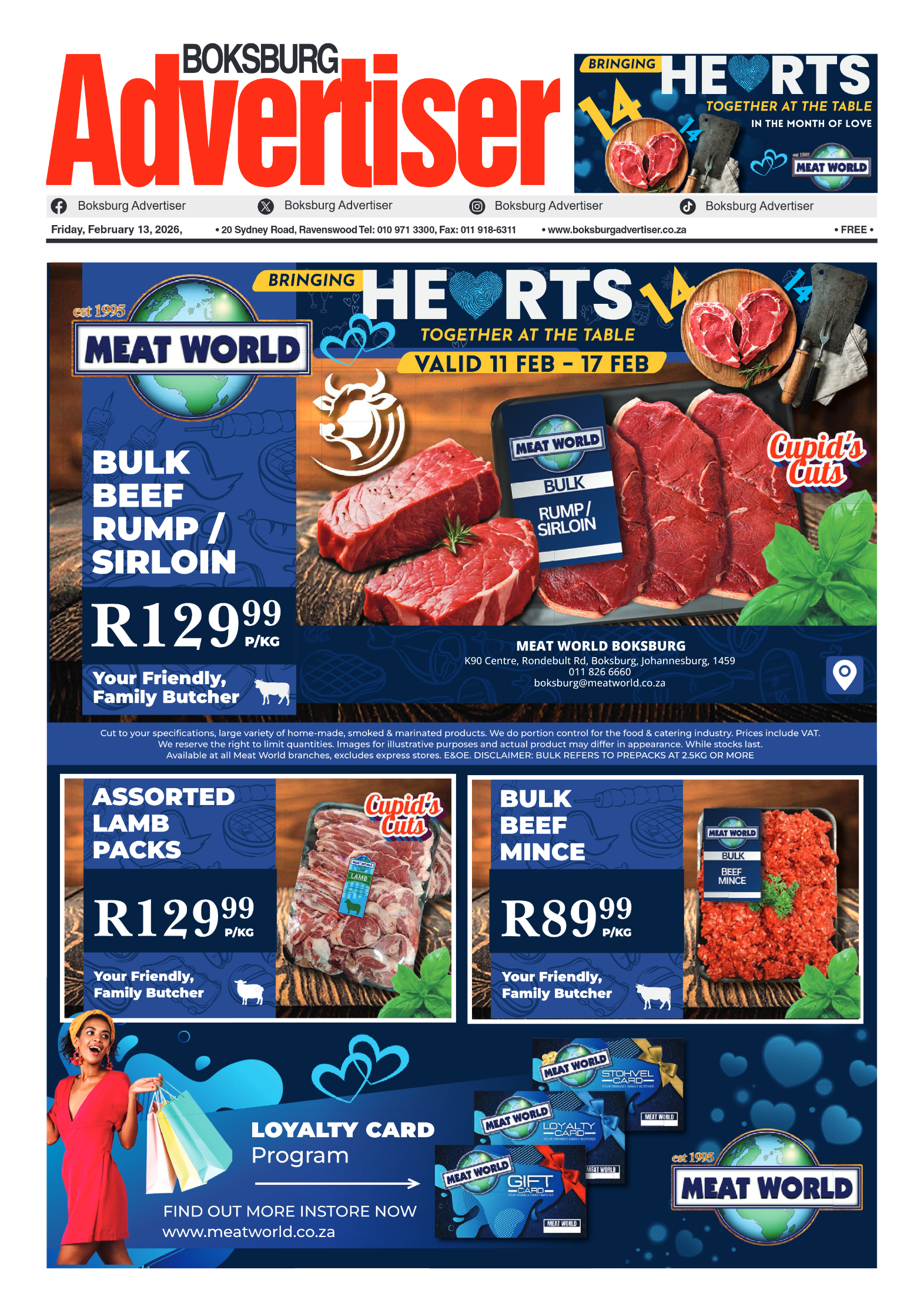Boksburg Advertiser 13 February 2026 page 1