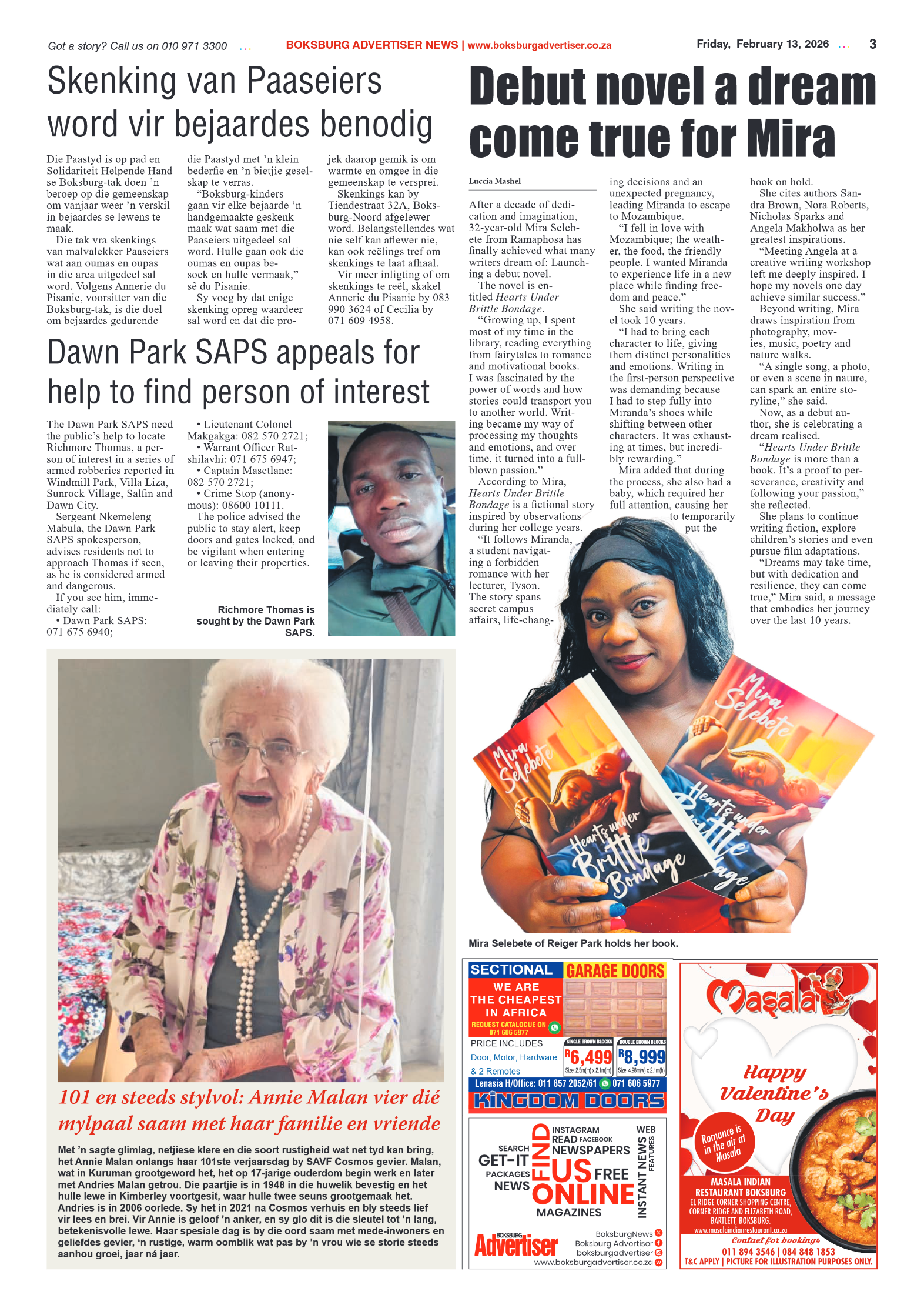 Boksburg Advertiser 13 February 2026 page 5