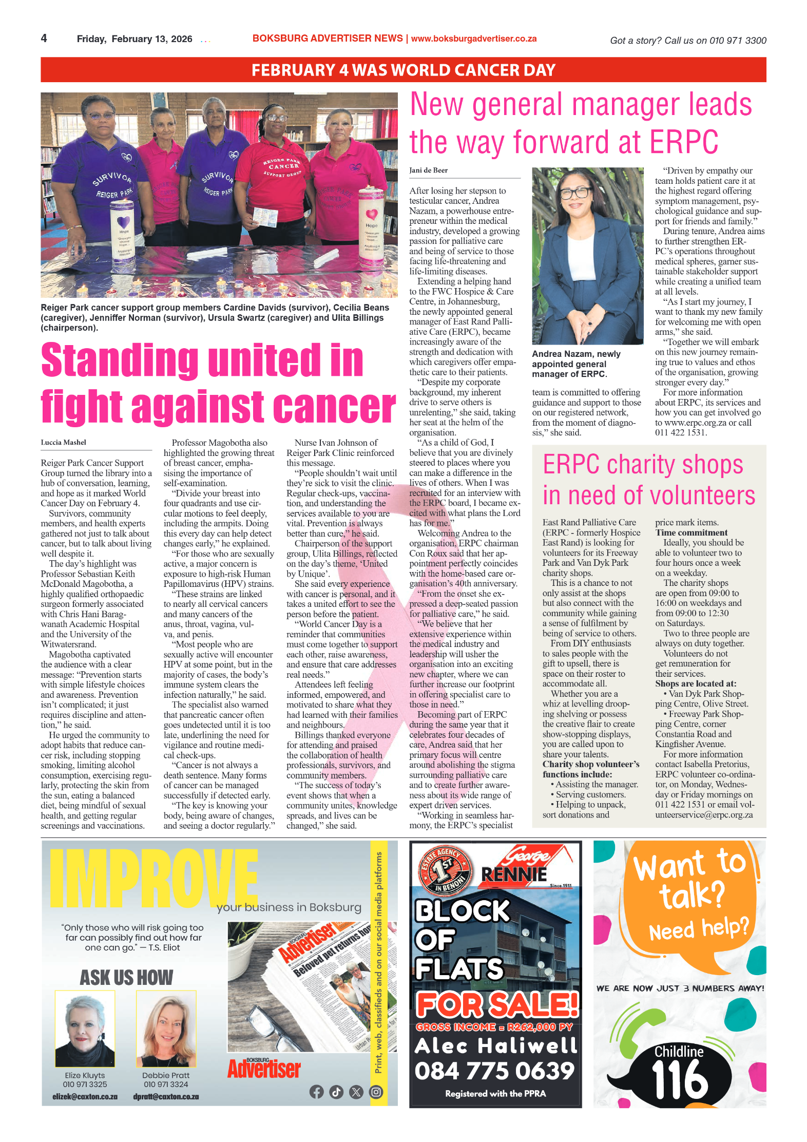 Boksburg Advertiser 13 February 2026 page 6