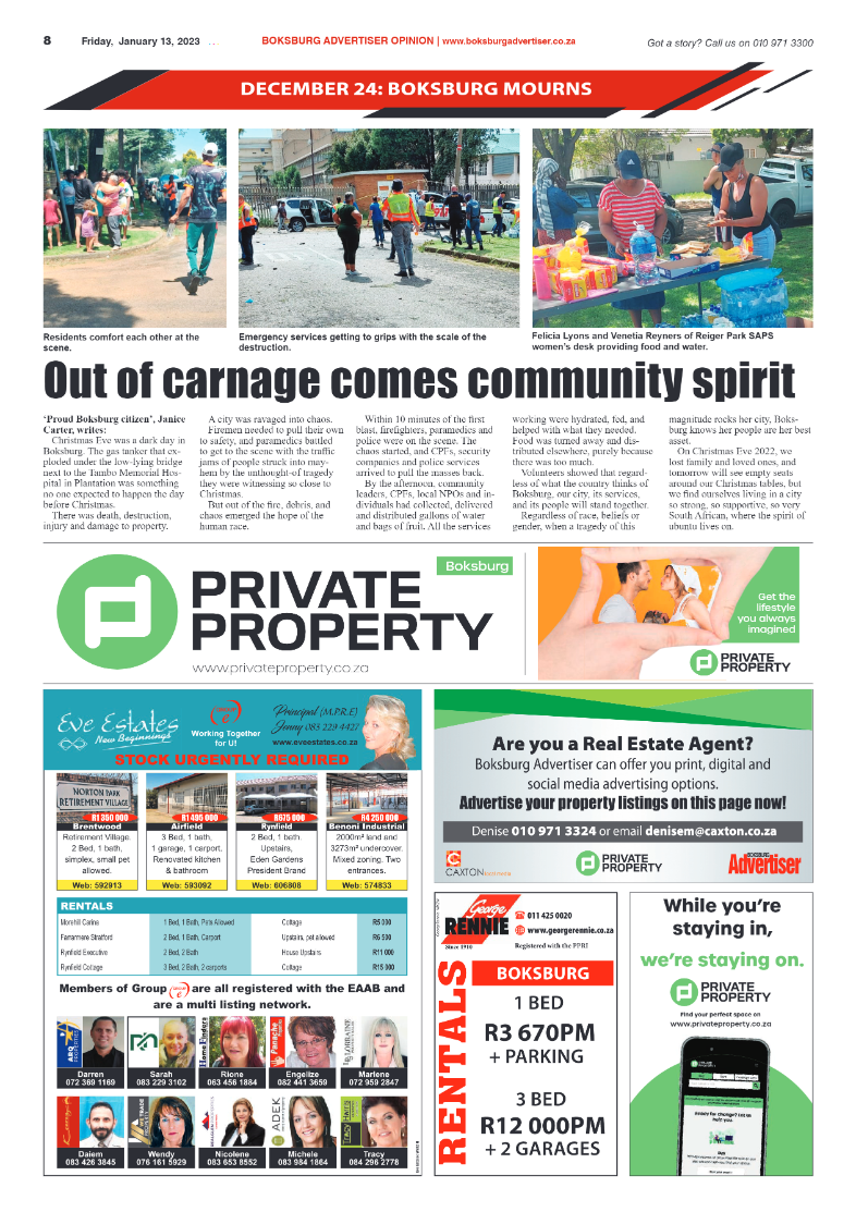 Boksburg Advertiser 13 January 2023 page 8