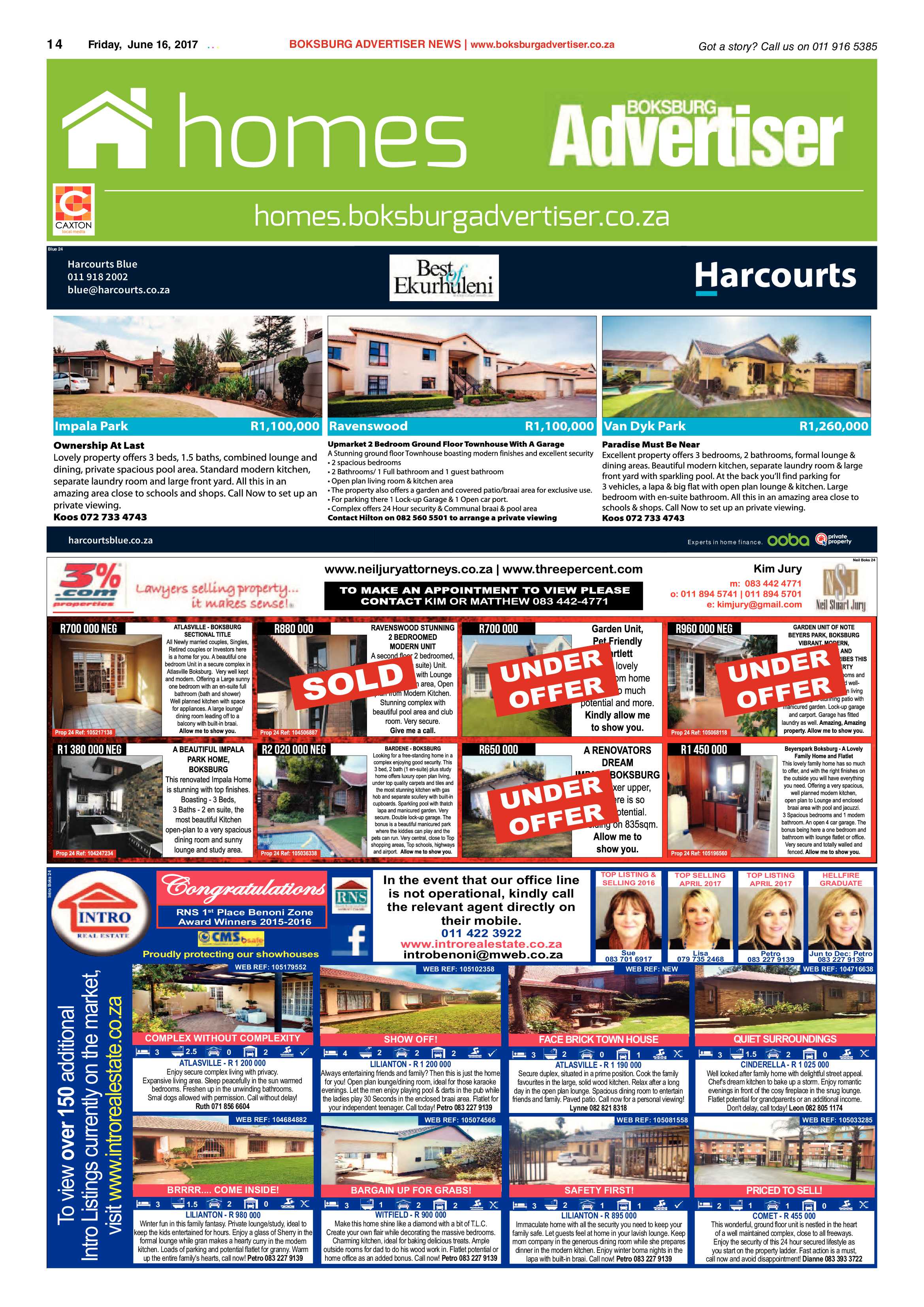Boksburg Advertiser 13 June 2017 page 14