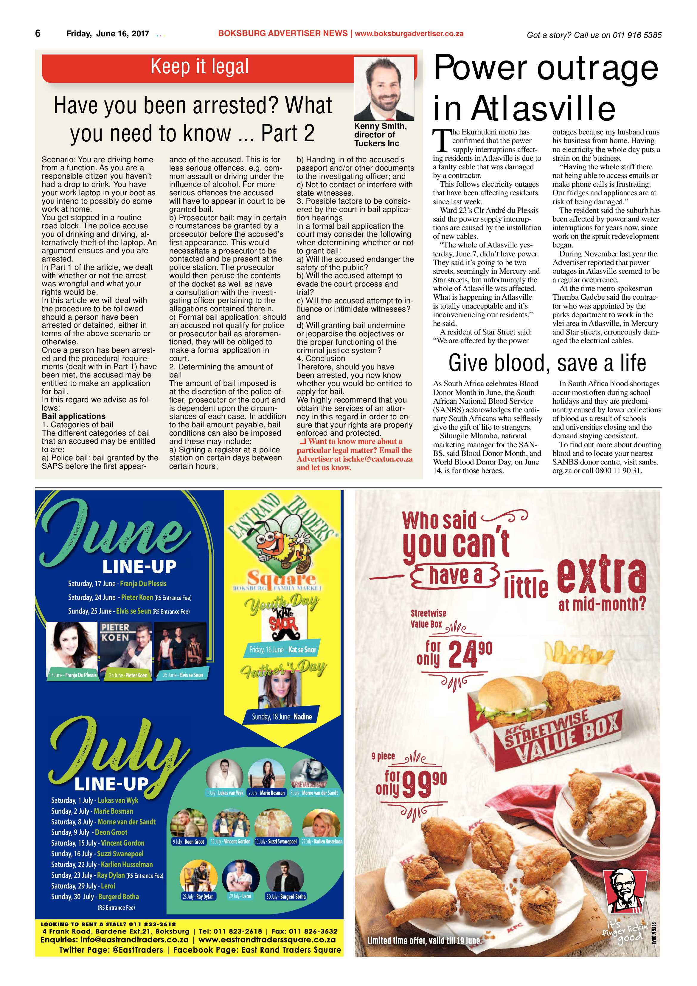 Boksburg Advertiser 13 June 2017 page 6