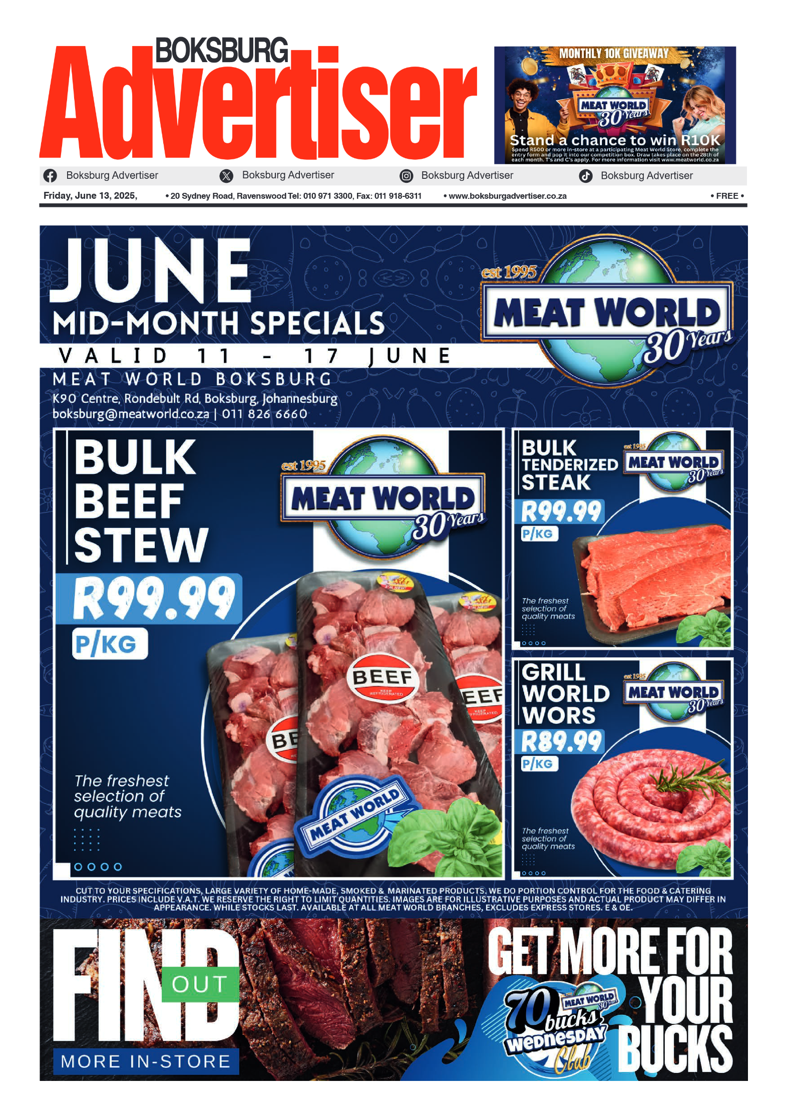 Boksburg Advertiser 13 June 2025 page 1