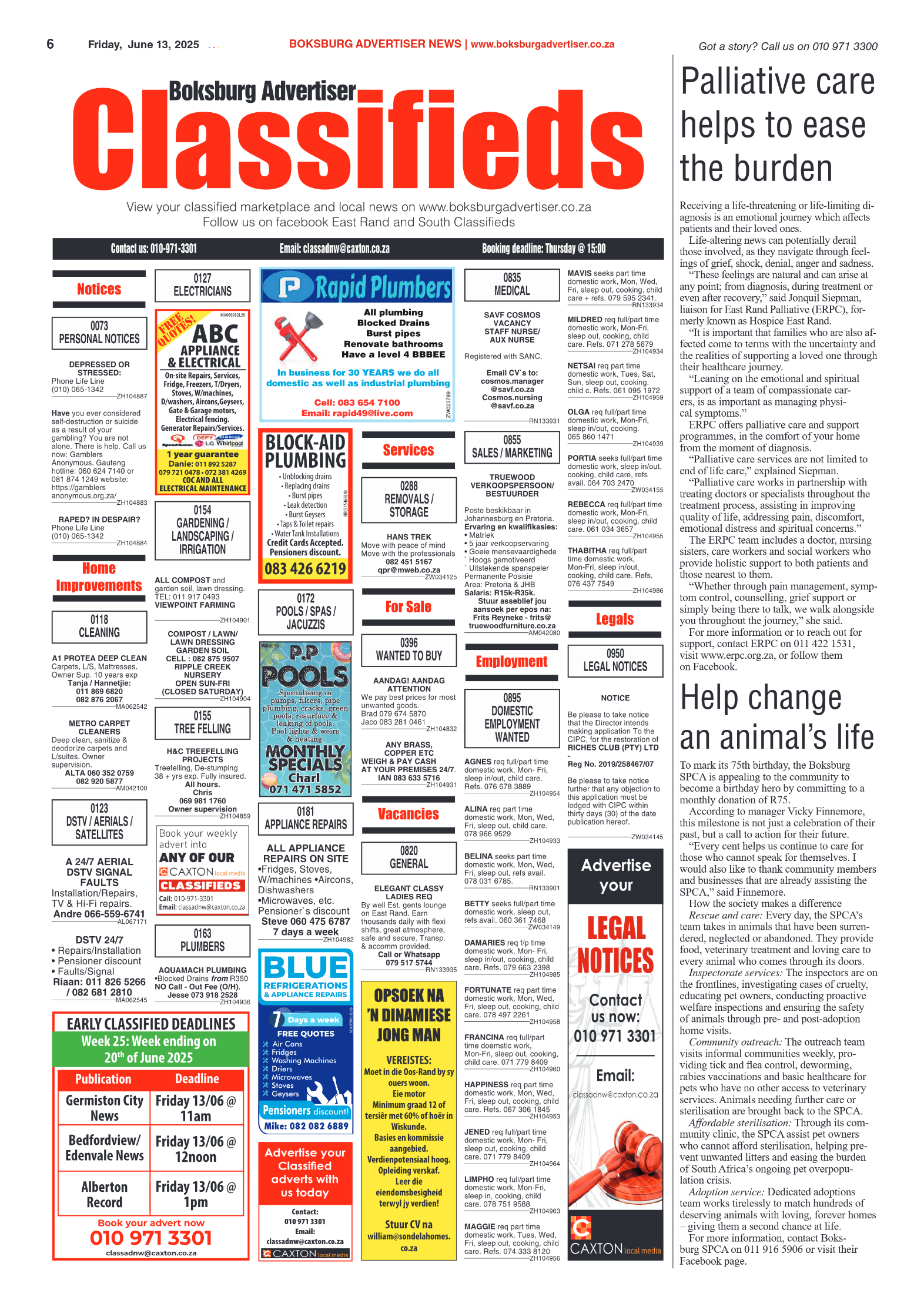 Boksburg Advertiser 13 June 2025 page 8