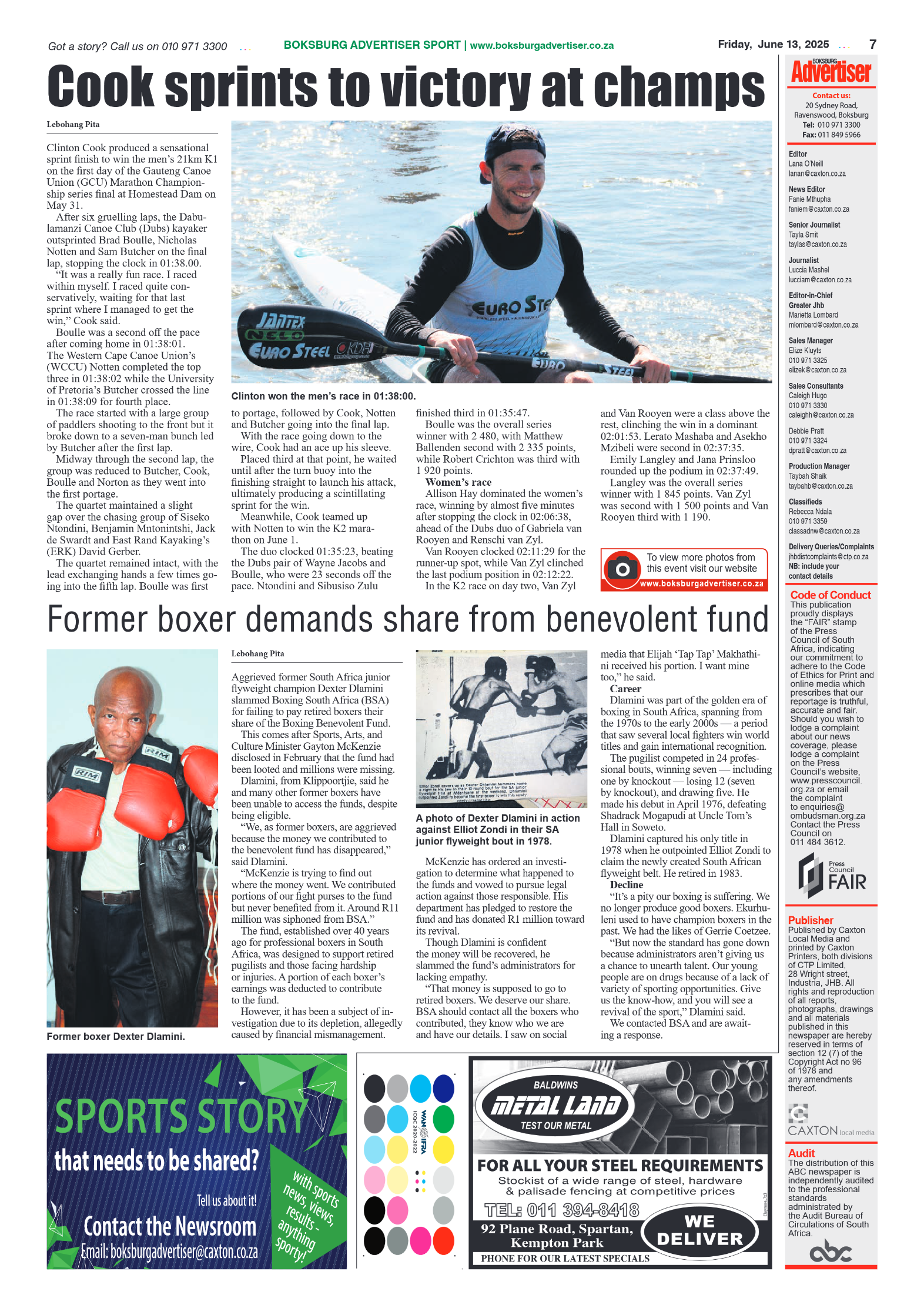 Boksburg Advertiser 13 June 2025 page 9