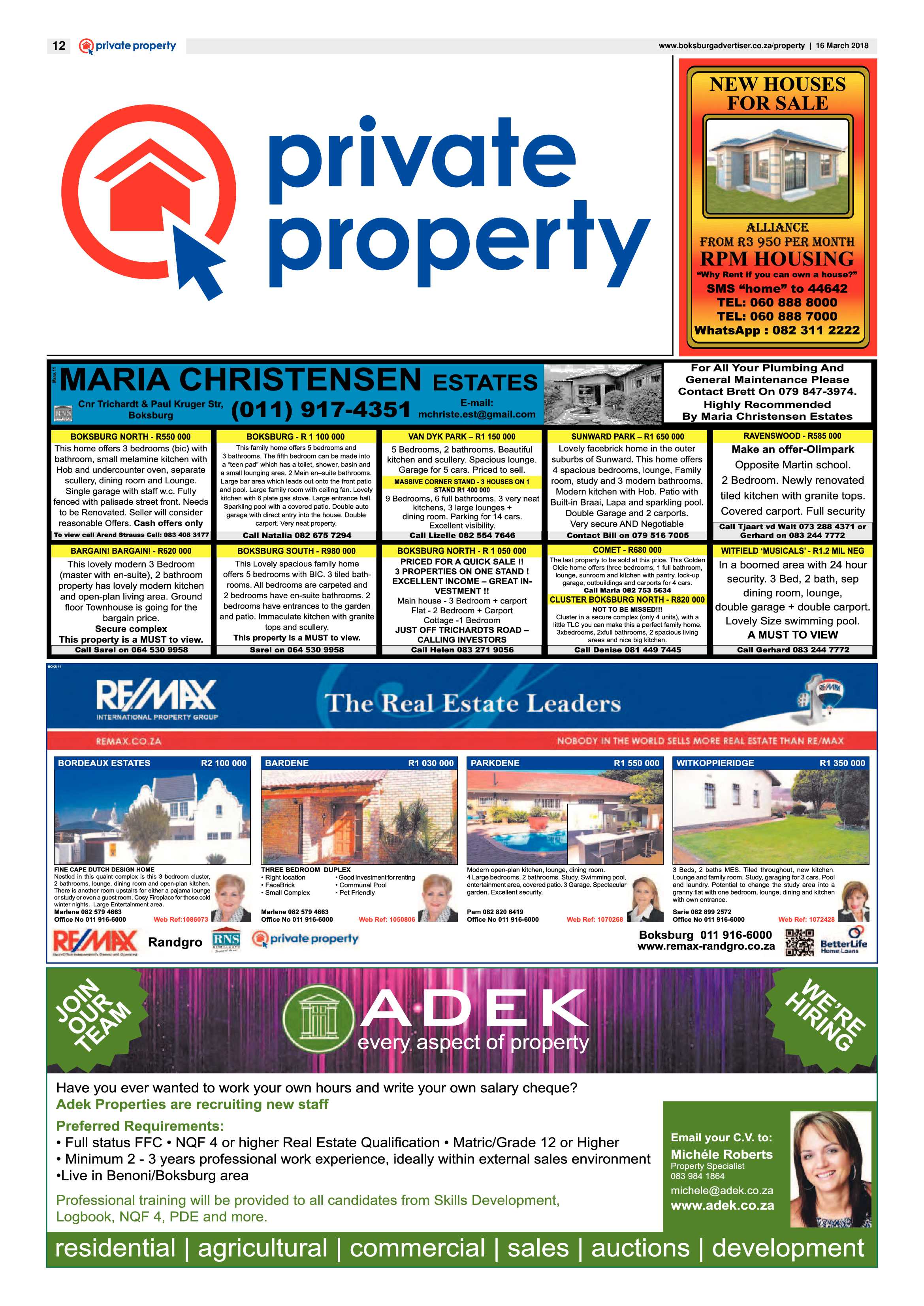 Boksburg Advertiser 13 March 2018 page 12